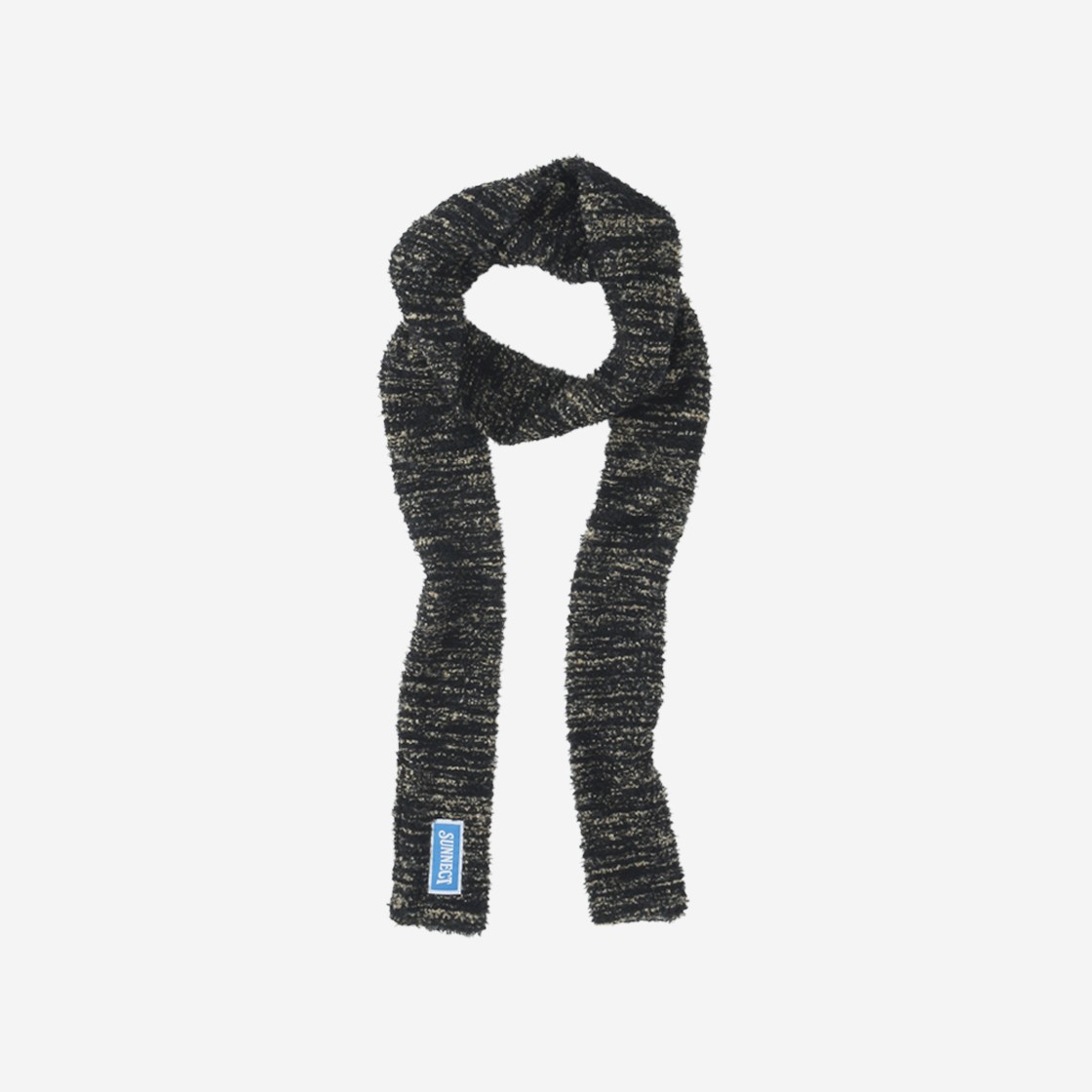 [예약 배송] Sunnect Boucle Tiny Scarf Black 상세 이미지 1