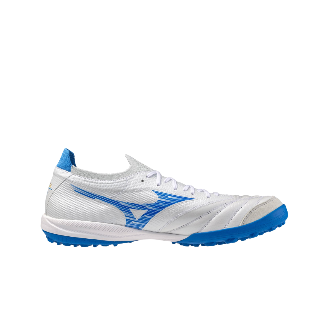 미즈노 모렐리아 네오 살라 베타 재팬 TF 슈퍼 화이트 펄 레이저 블루(Mizuno Morelia Neo Sala Beta Japan TF Super White Pearl Laser Blue)