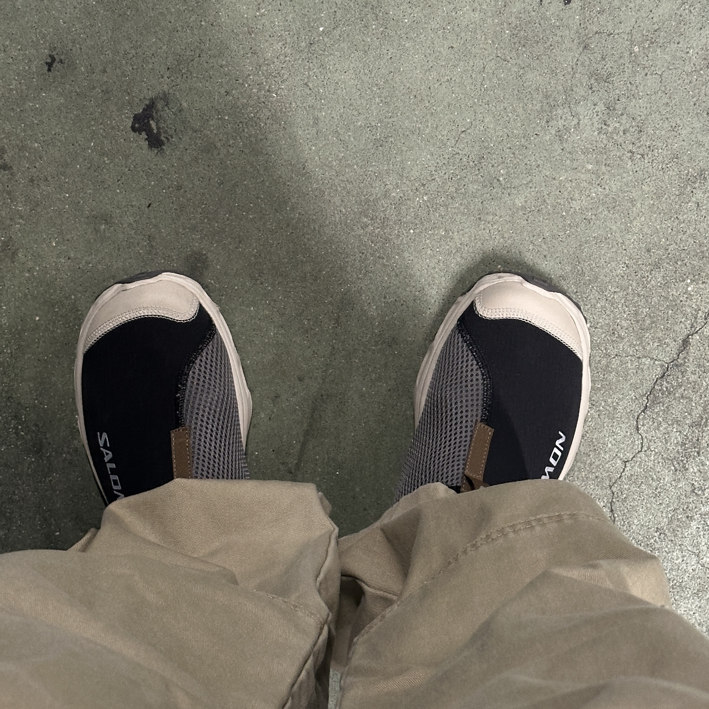 Salomon RX Slide 3.0 Black Plum Kitten 착용 스타일 - 2