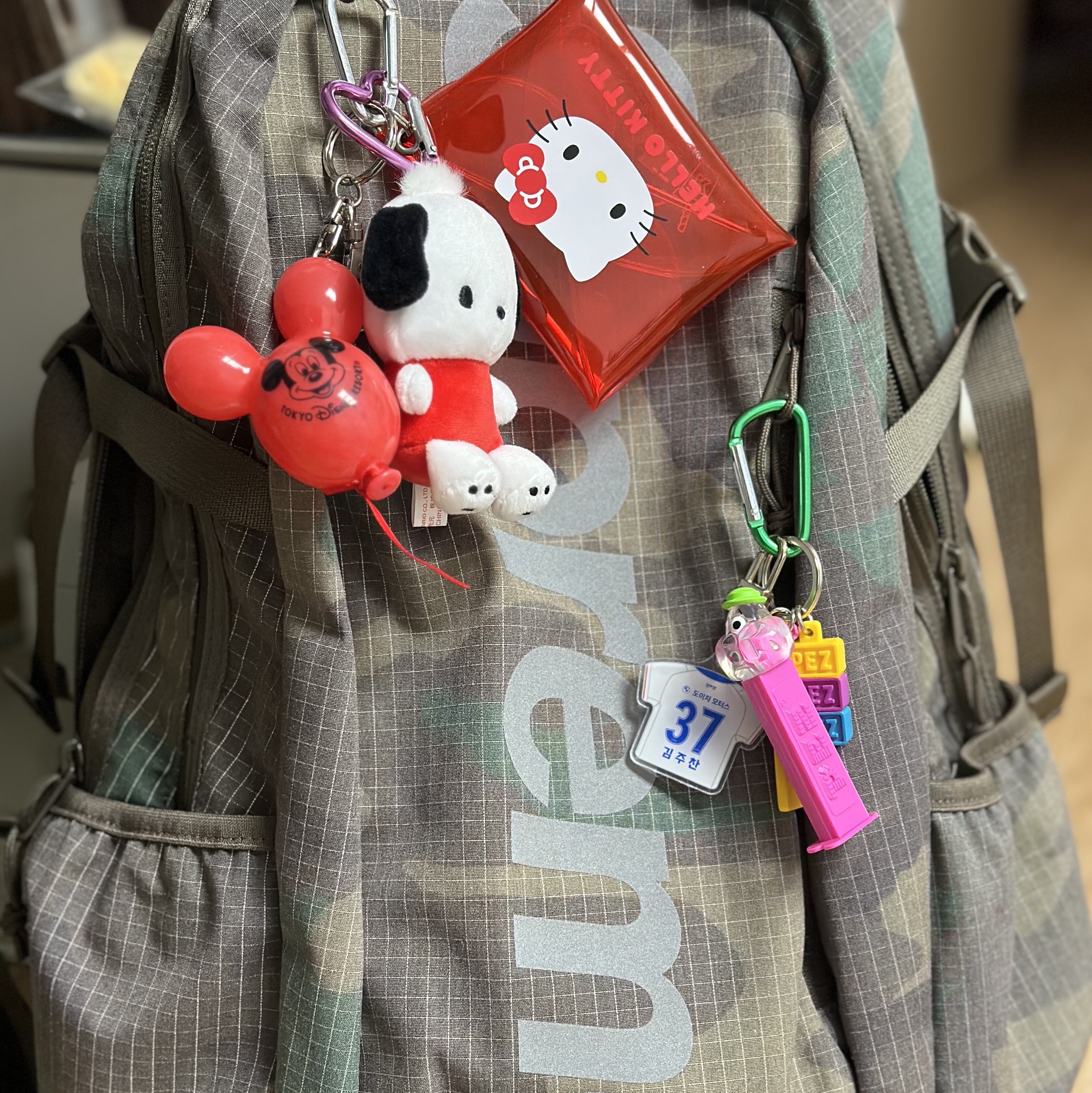 Supreme Backpack Woodland Camo - 24SS 착용 스타일