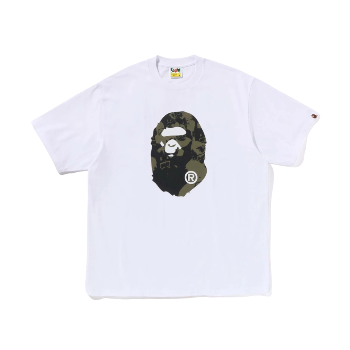 BAPE Shark Seijin Ape Head Relaxed Fit T-Shirt White 상세 이미지 1