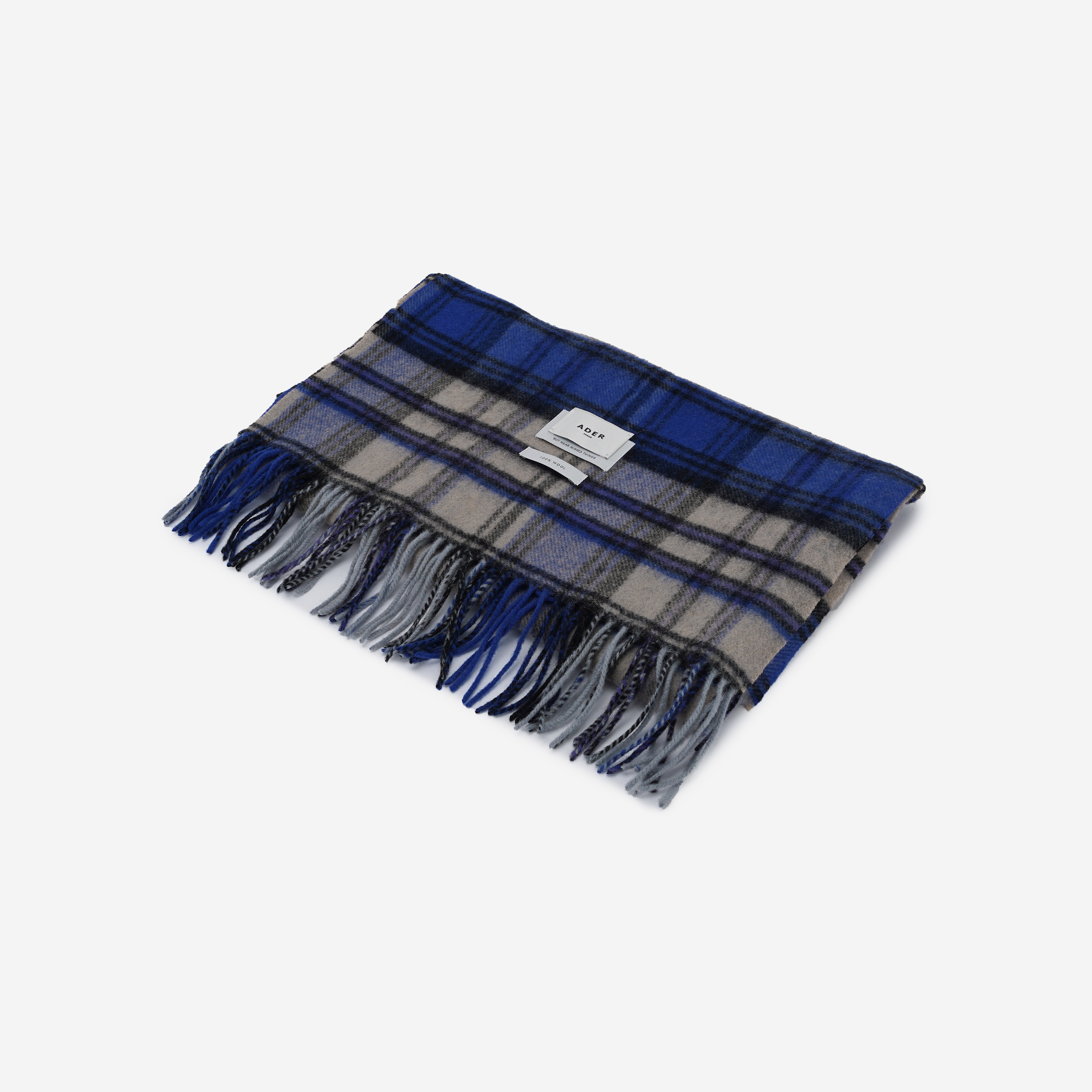 아더에러 레빈트 플레이드 머플러 Z-블루(Ader Error Revint Plaid Muffler Z-Blue)