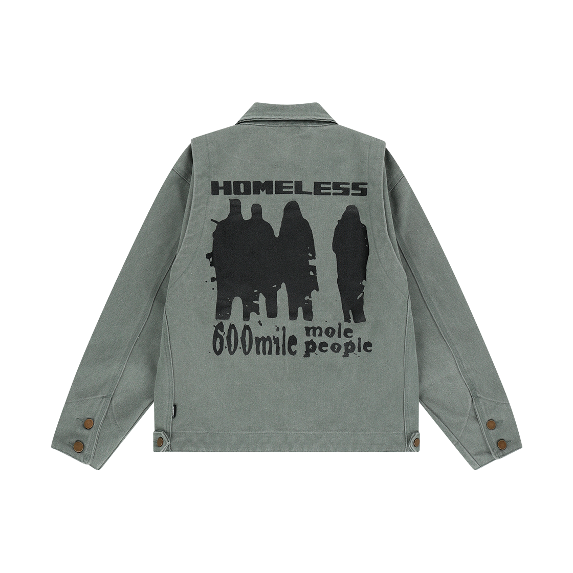 도미넌트 홈리스 워싱 워크 자켓 카키(Dominant H.L Washing Work Jacket Khaki)