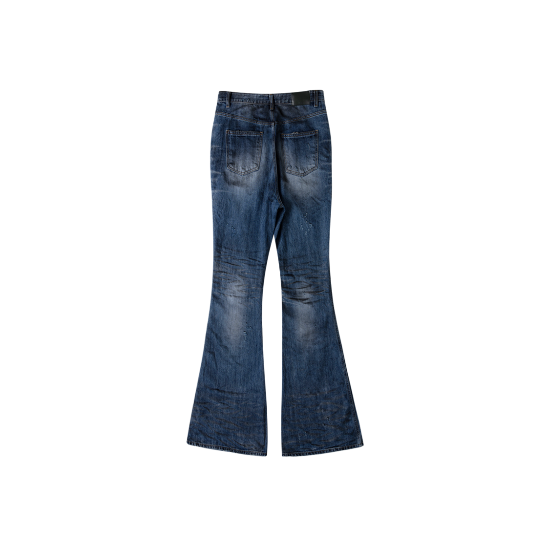 Undermycar Oil Stained Wrinkled Blue Wide Flare Jeans Oil Blue 상세 이미지 2