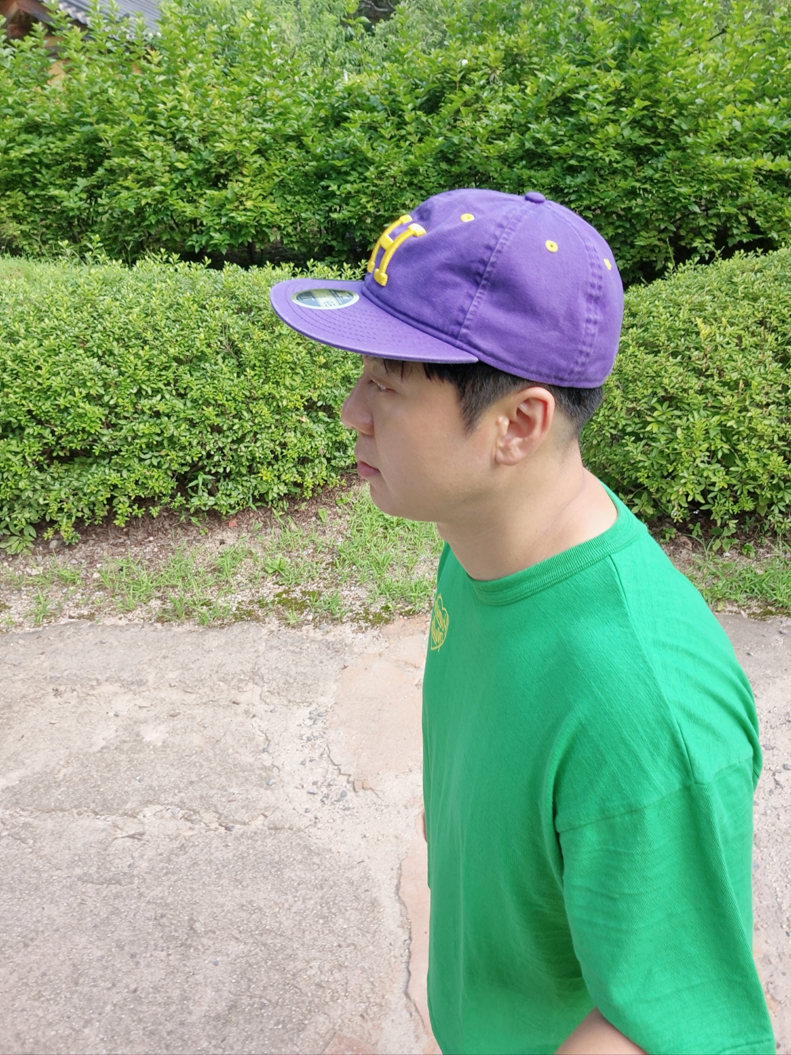 Maison Mihara Yasuhiro Blakey OG Sole Leather Low-top Sneakers Black, Human Made Color T-Shirt Green 착용 스타일 - 3