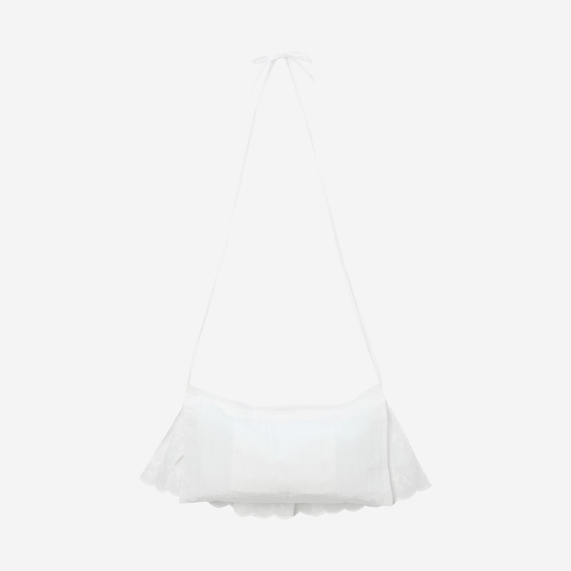 아떼바네사브루노 프릴 플라워 레이어드 & 숄더백 화이트(Athe Vanessabruno Prill Flower Layered And Shoulder Bag White) - 2