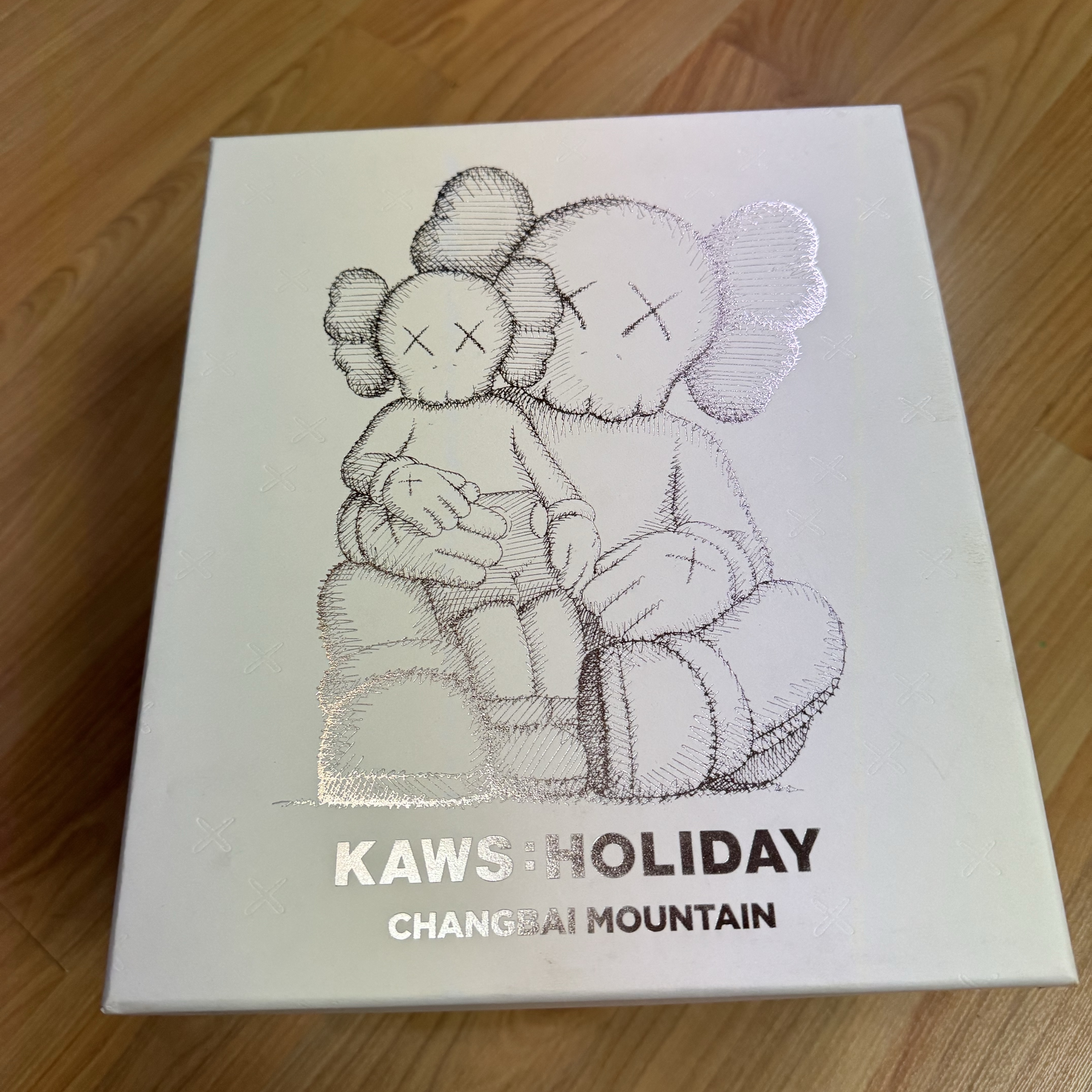Kaws Holiday Changbai Mountain Vinyl Figure Brown 착용 스타일