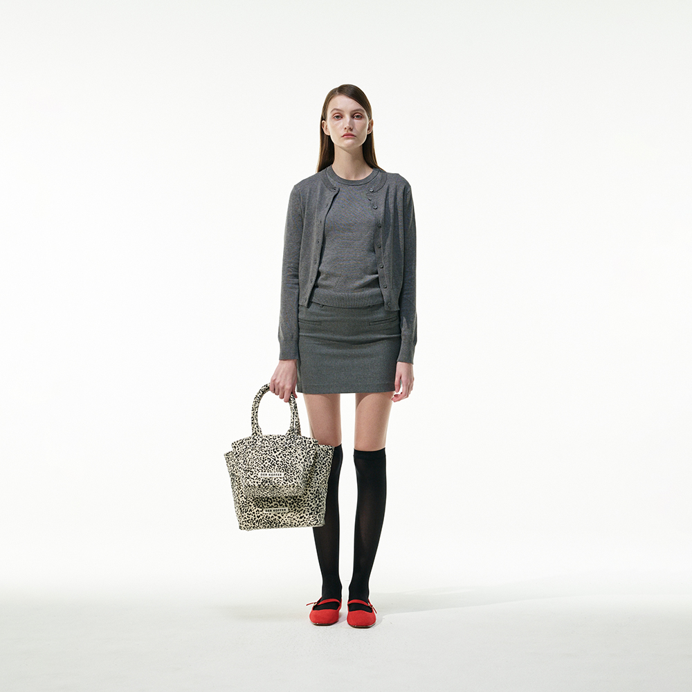 델 코퍼 쇼퍼 레오파드 미디움 아이보리(Der koffer Shopper Leopard MD Ivory) - 2