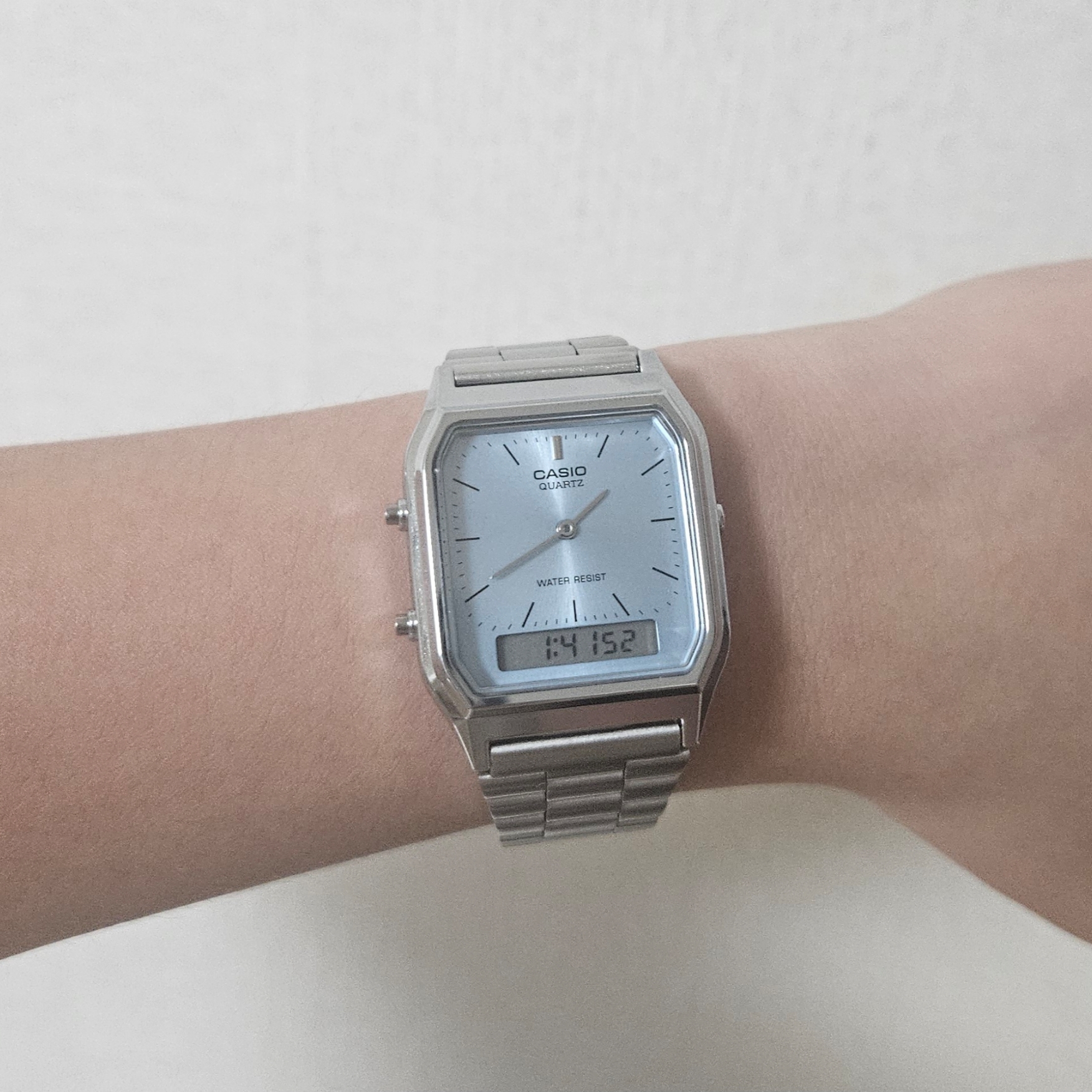 Casio AQ-230A-2A1MQY 착용 스타일
