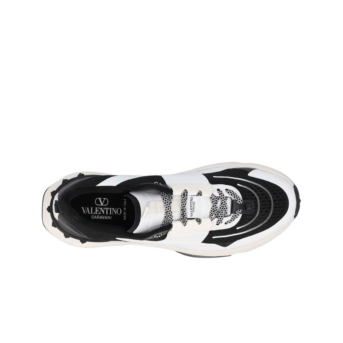 발렌티노 트루 액트 레이스업 스니커즈 블랙(Valentino True Act Lace-Up Sneakers Black) - 2