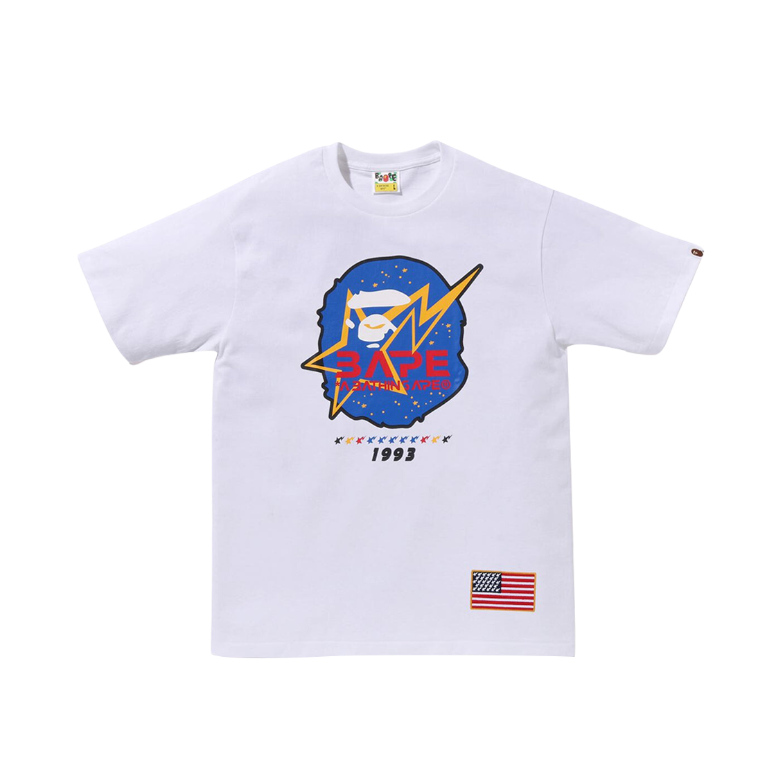 BAPE Space Ape Head T-Shirt White 상세 이미지 1