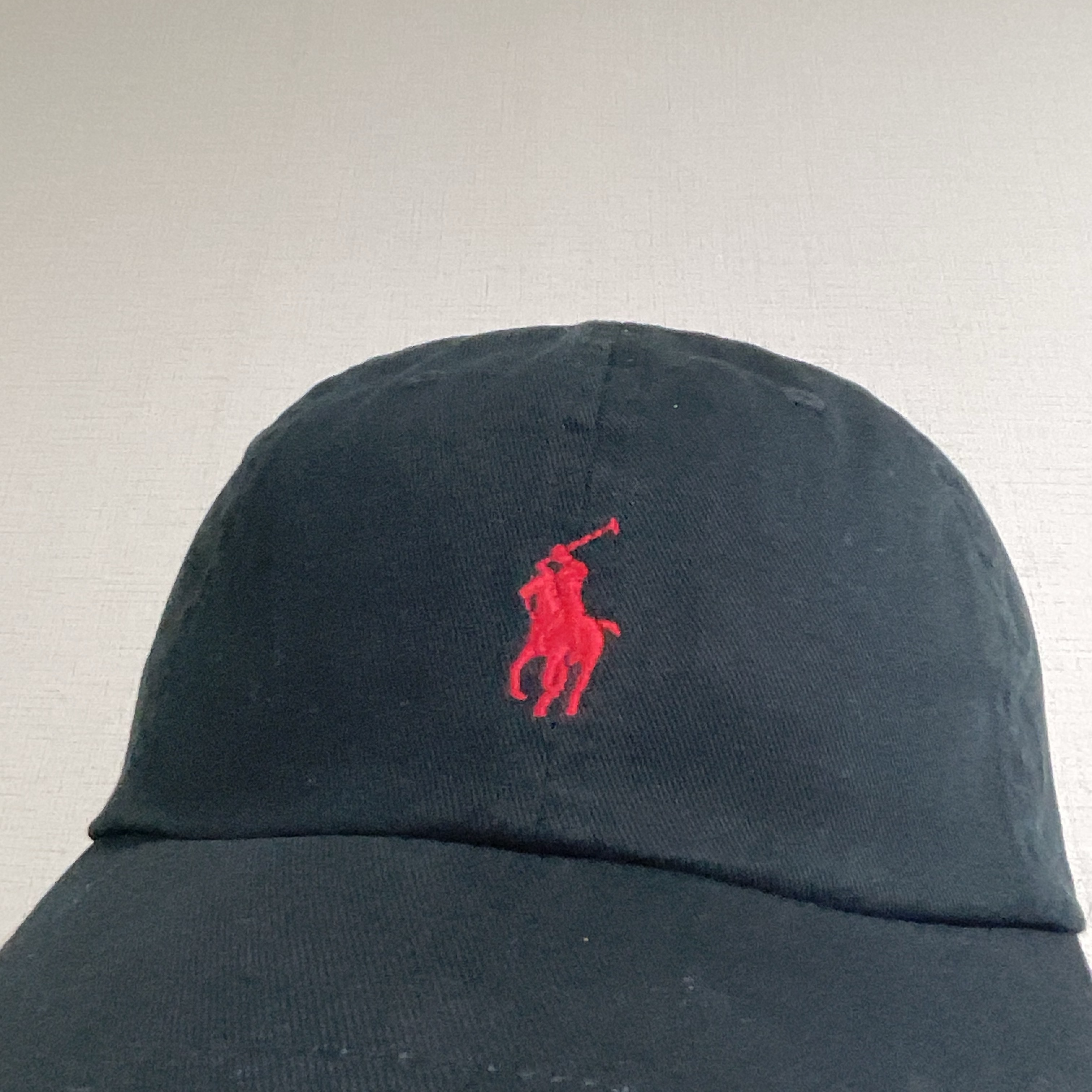 [30%적립] Polo Ralph Lauren Cotton Chino Ball Cap Polo Black 착용 스타일