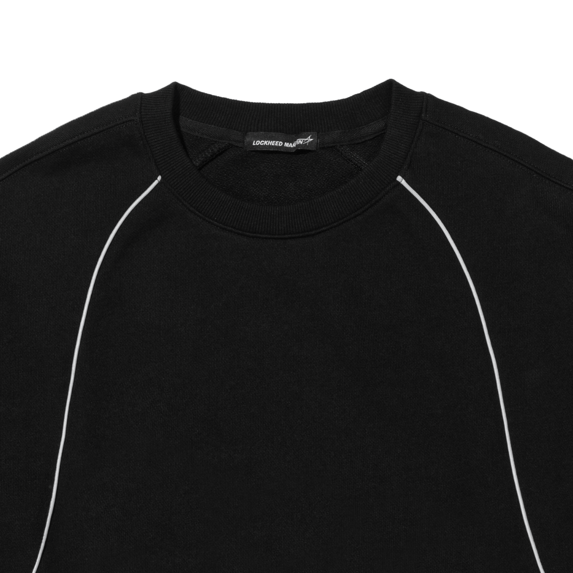 록히드마틴 LM 블로킹 리플렉티브 파이핑 크루넥 블랙(LOCKHEED MARTIN LM Blocking Reflective Piping Crew Neck Black) - 2
