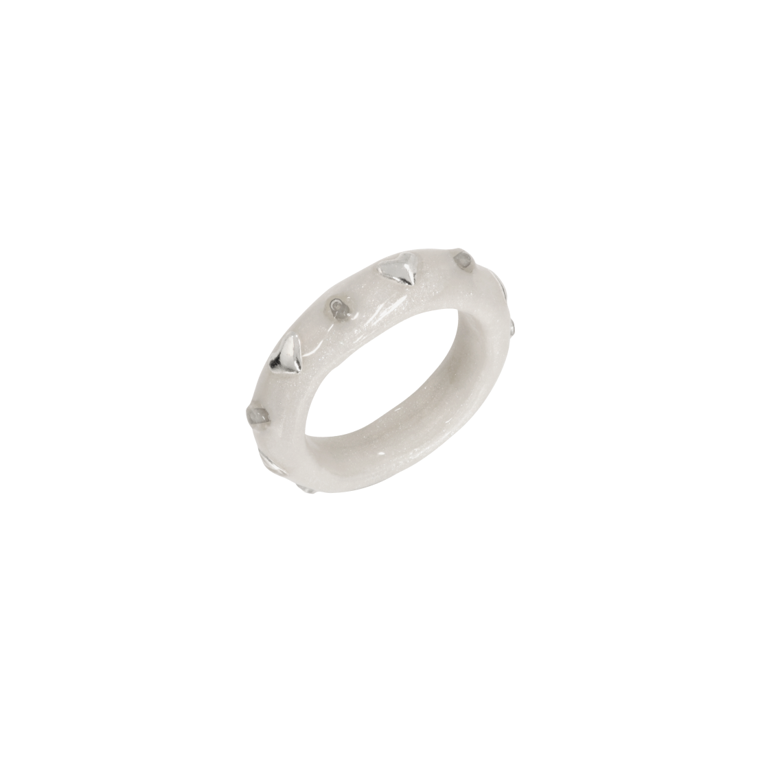 엔프프 하트 서라운딩 링 화이트(Nff Heart Surrounding Ring White) - 2