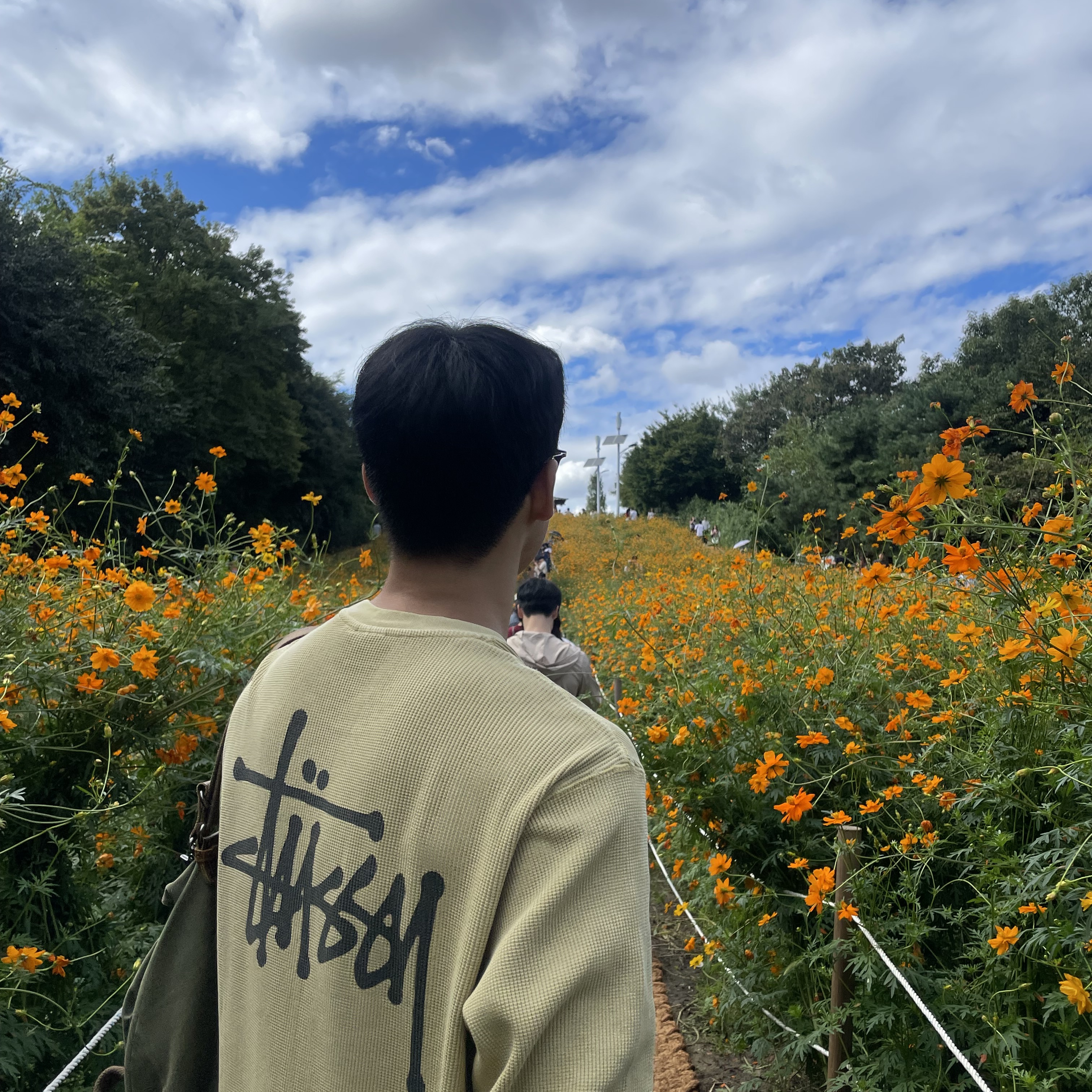 Stussy Basic Stock Thermal LS T-Shirt Dusty Yellow 착용 스타일 - 2