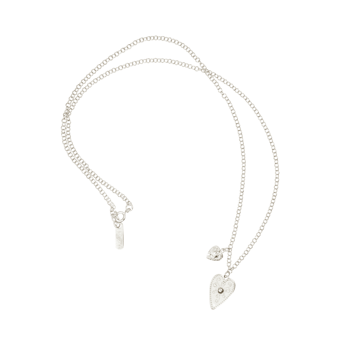 [韓国人気ジュエリー] nff [silver925] twin hearts necklace silver925] twin hearts necklace-silver - nff
