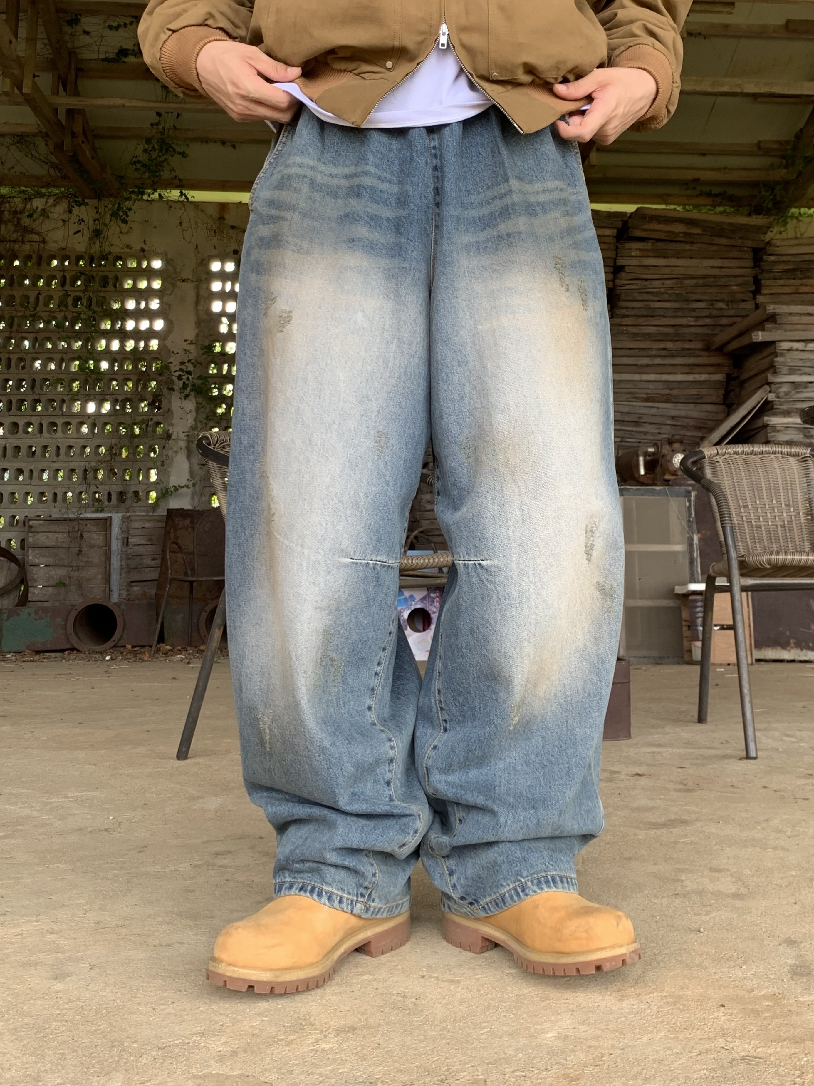 Timberland Premium 6 inch Waterproof Boot Wheat Nubuck - Wide 착용 스타일 - 6