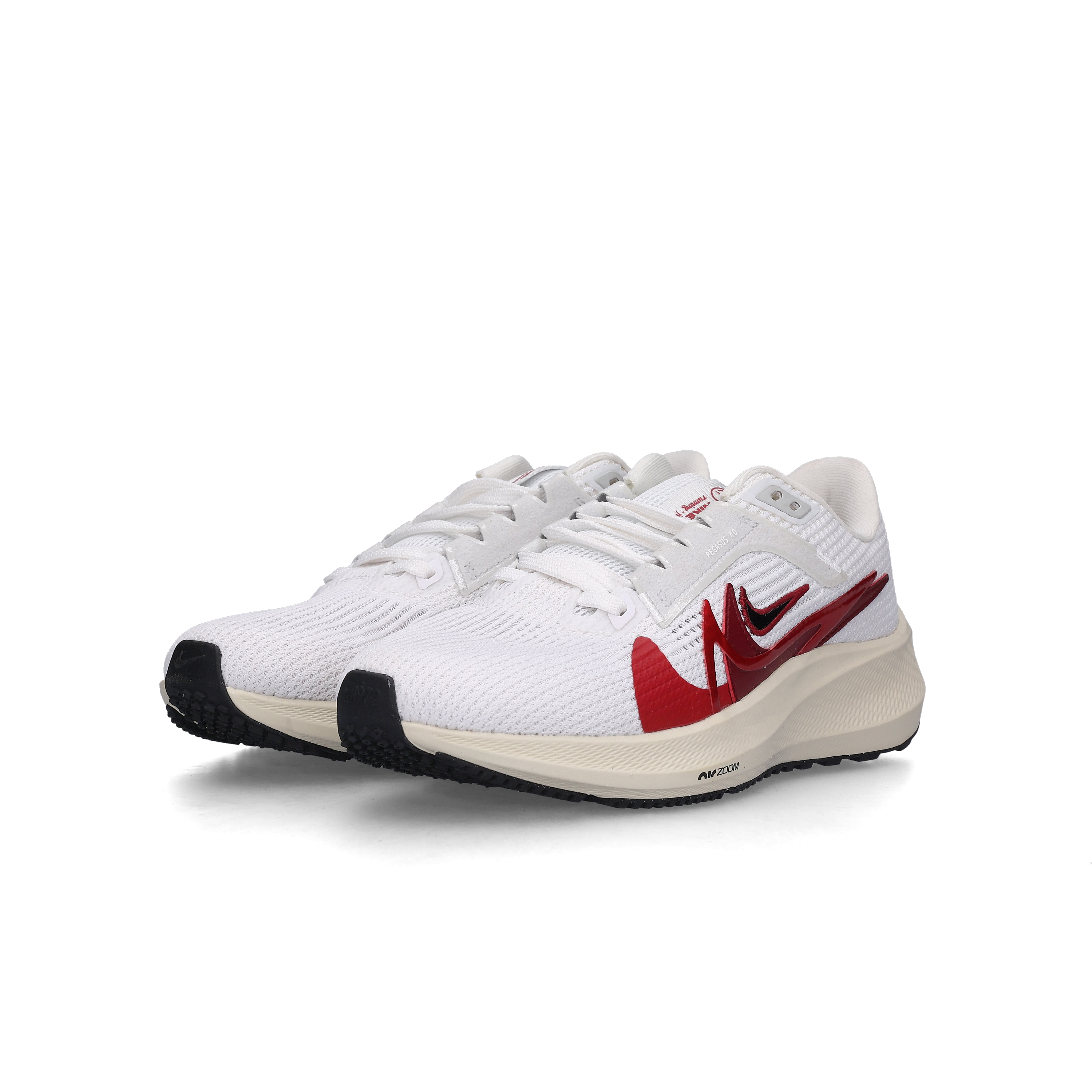 (W) Nike Air Zoom Pegasus 40 PRM White University Red