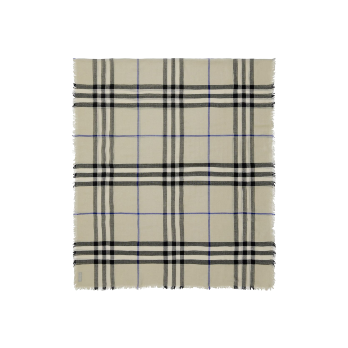 Burberry Vintage Check Wool Scarf Beige 상세 이미지 1