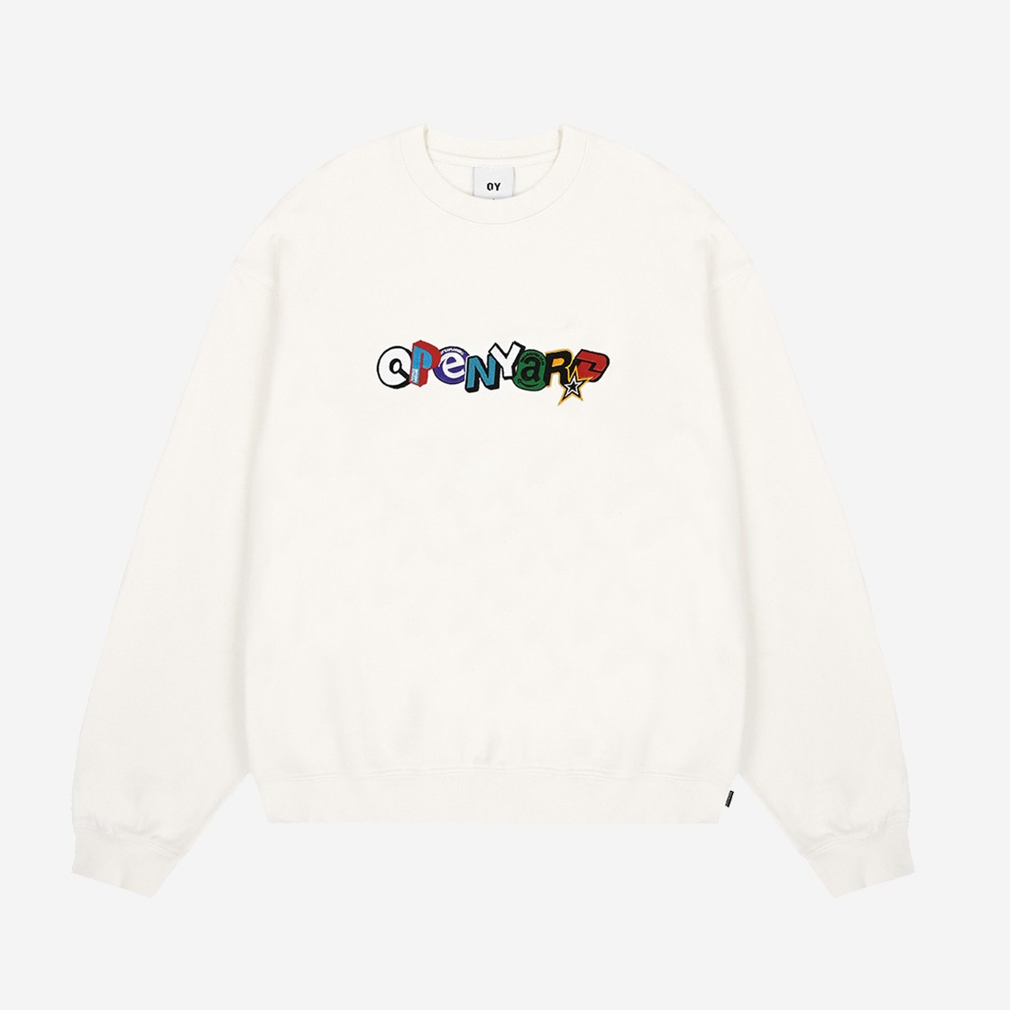 OY PD Patch Logo Sweatshirt White 상세 이미지 1