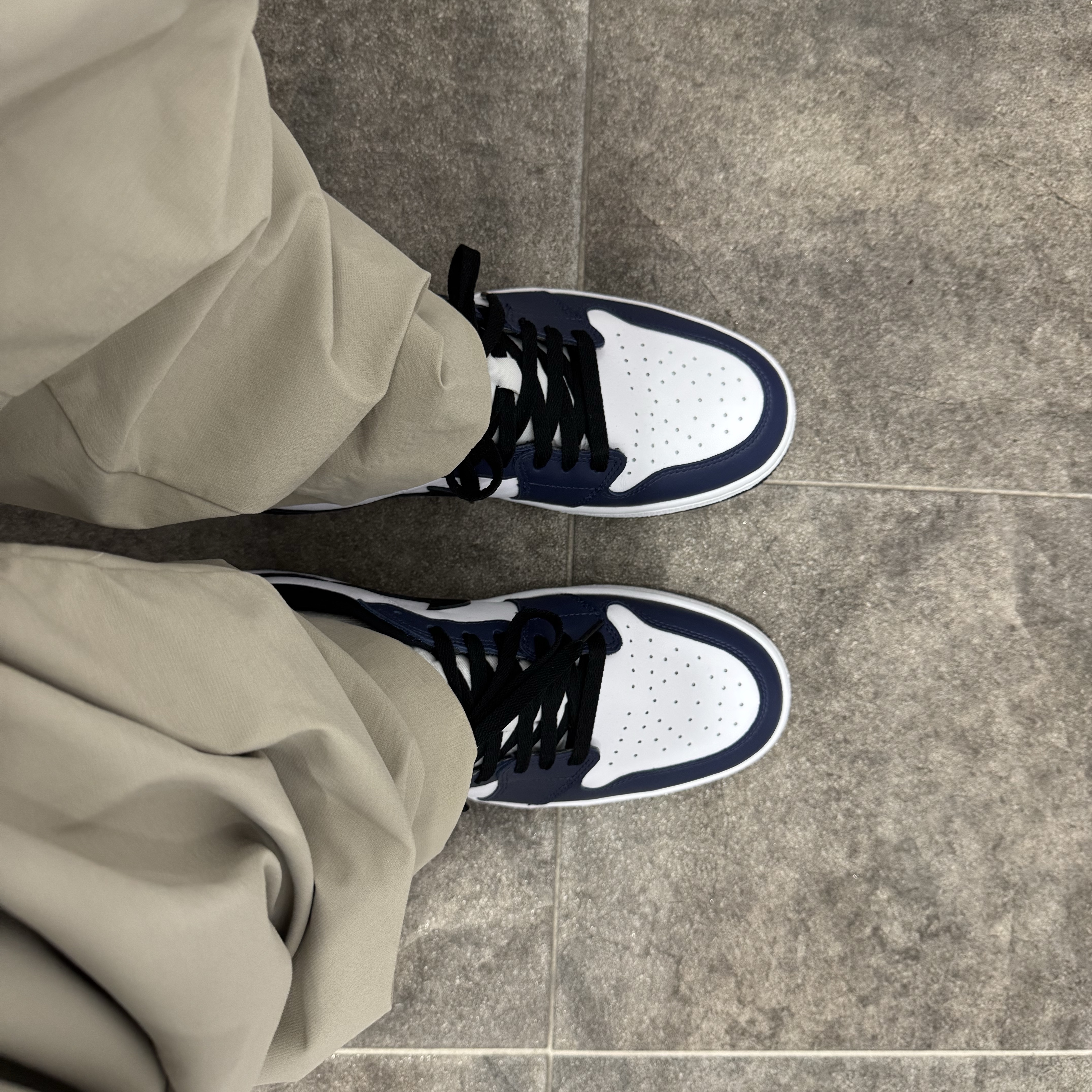 Jordan 1 Low Golf Midnight Navy 착용 스타일