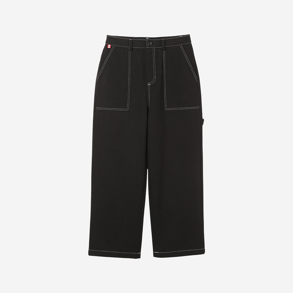 Menasoo Washing Cotton Work Pants Black 상세 이미지 1