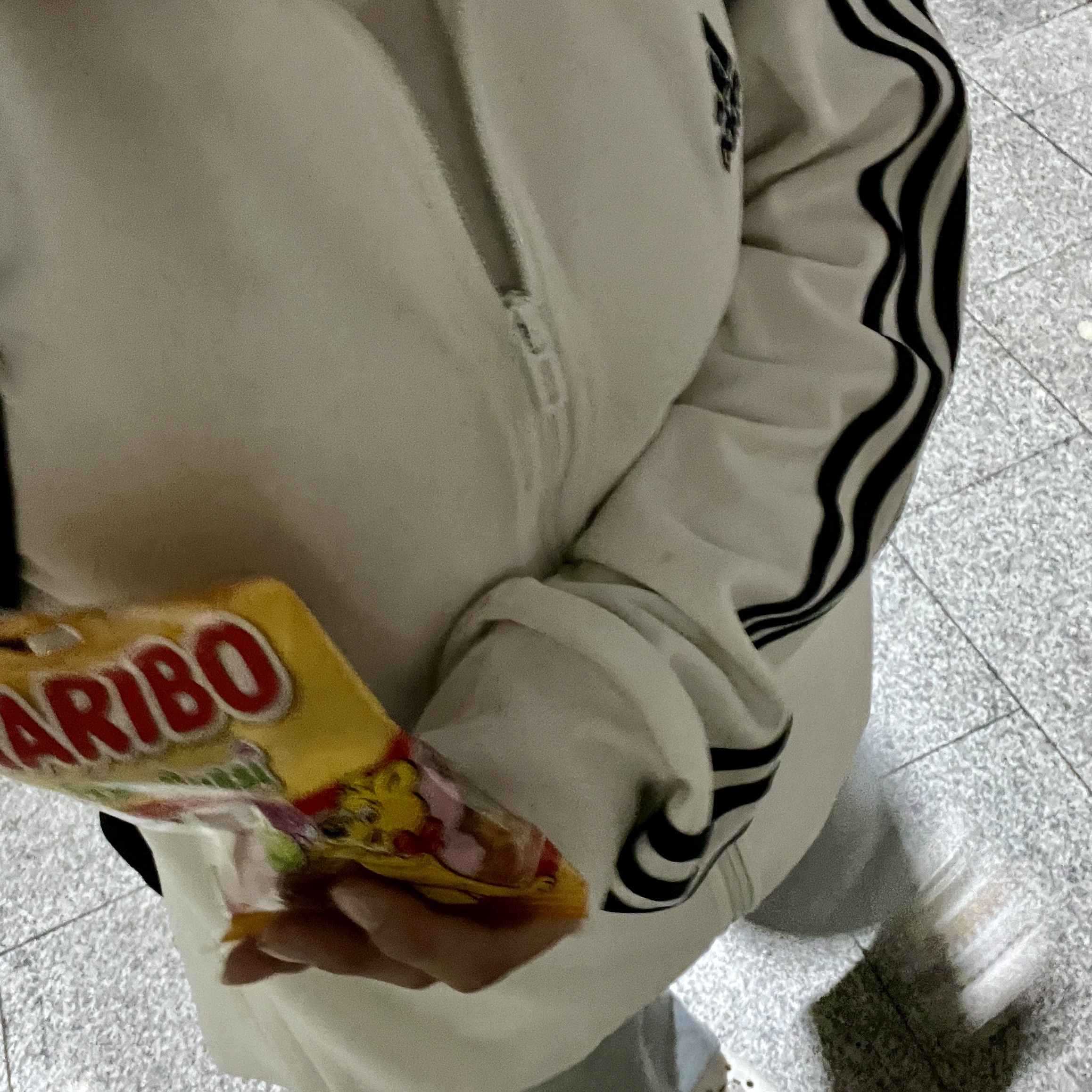 Adidas 3S Regular Fit Double Knit Track Top White - KR Sizing 착용 스타일