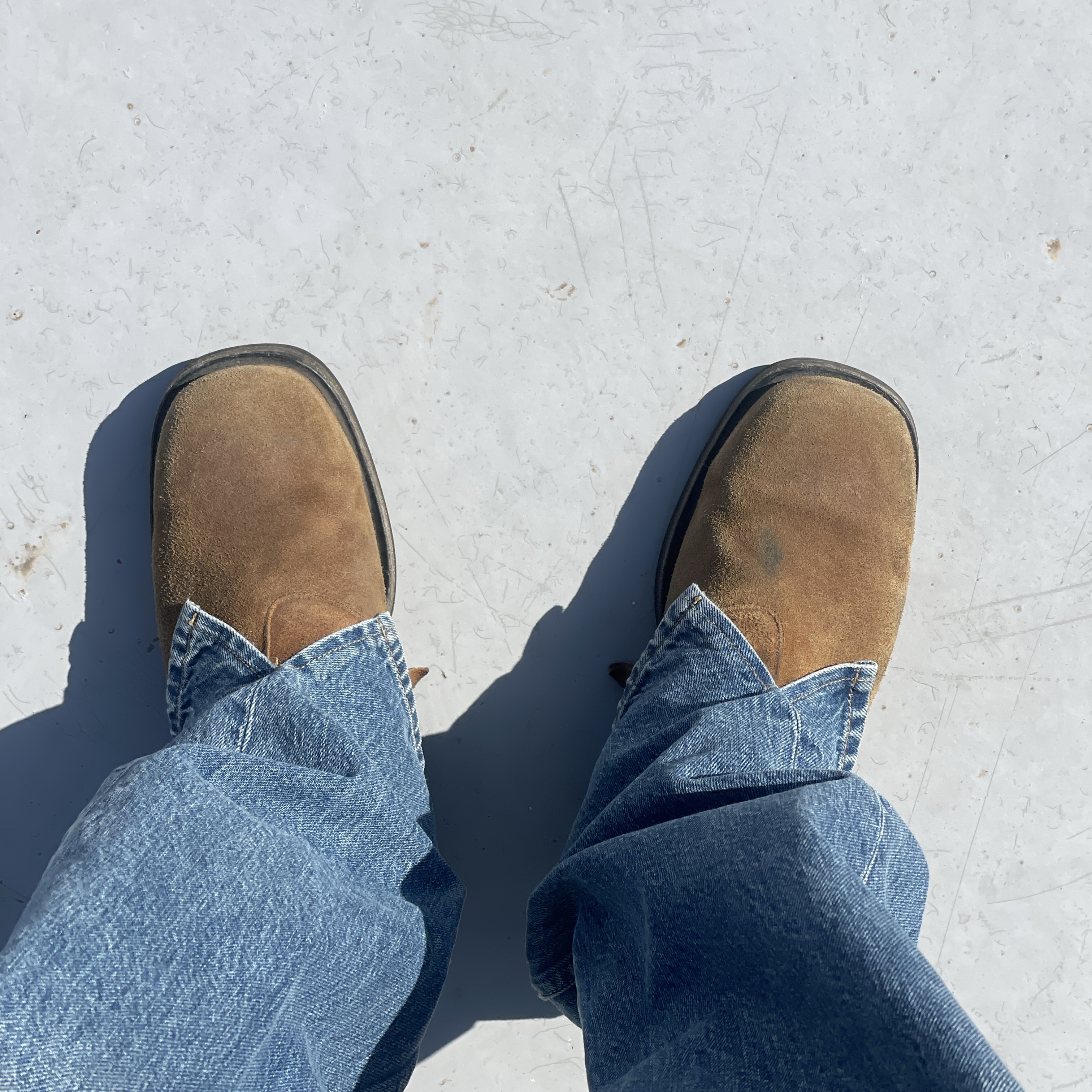 Our Legacy Sabot Cut Coastal Wash, Our Legacy Camion Boot Sabbia Suede 착용 스타일