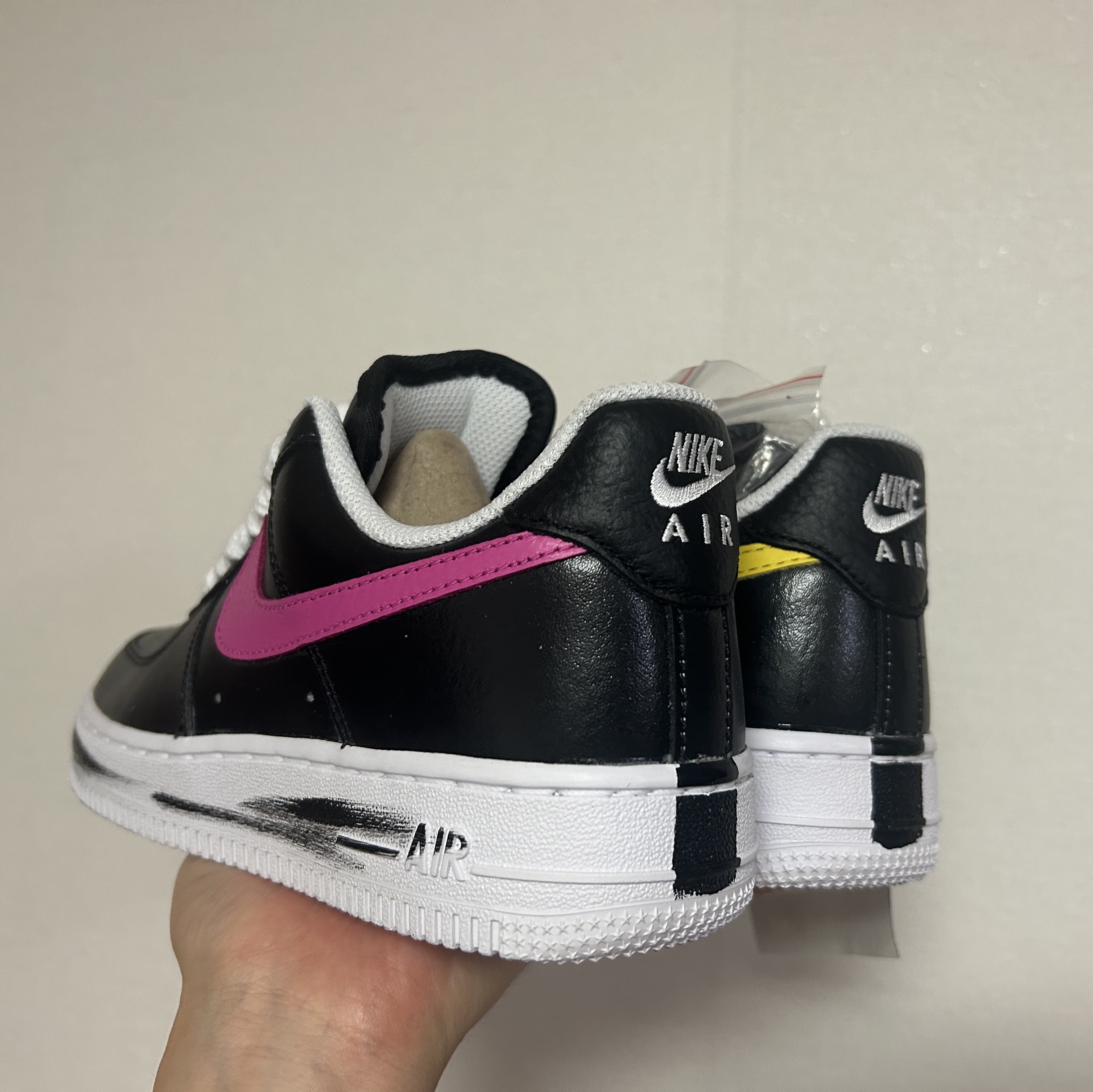 Nike x Peaceminusone Air Force 1 Low Para-Noise 3.0 Black and Multicolor 착용 스타일 - 4