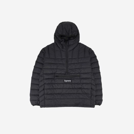 Supreme Micro Down Half Zip Hooded Pullover Black - 21FW