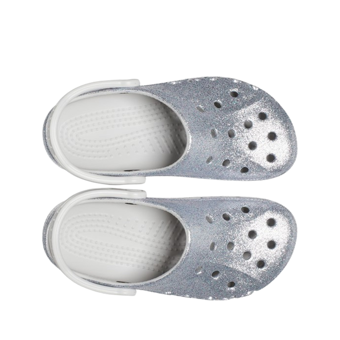 크록스 바야 글리터 클로그 실버(Crocs Baya Glitter Clog Silver) - 2