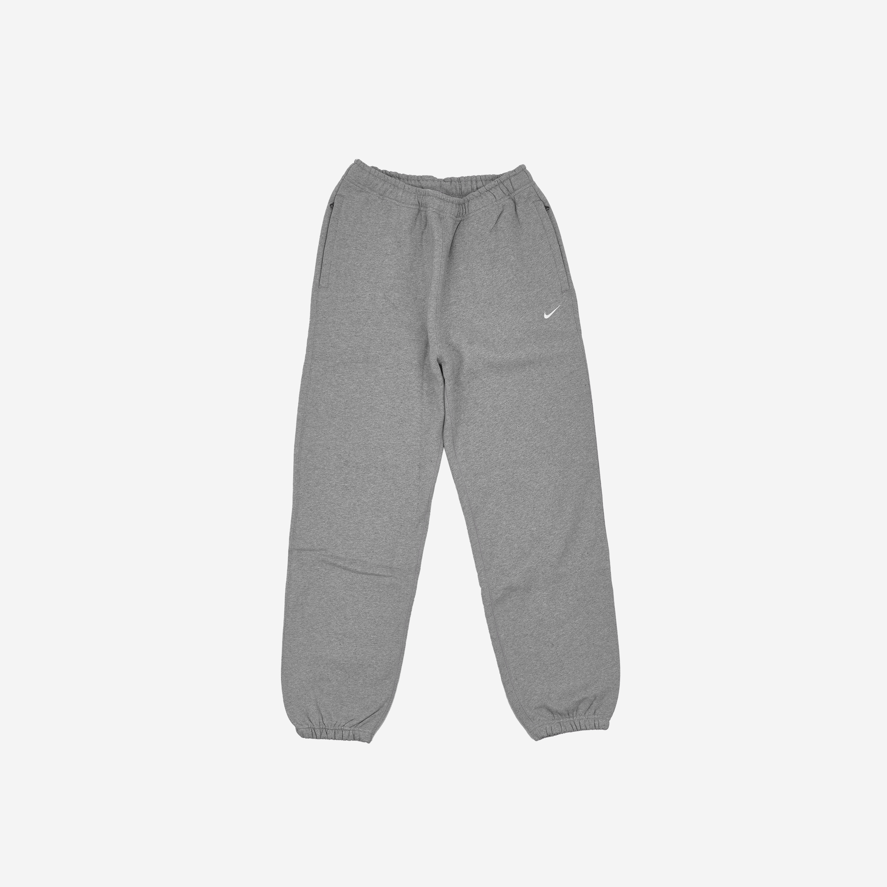 (W) Nike NRG Solo Swoosh Fleece Pants Dark Grey Heather - Asia
