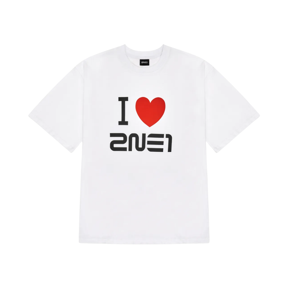 2NE1 I Love T-Shirt White 상세 이미지 1