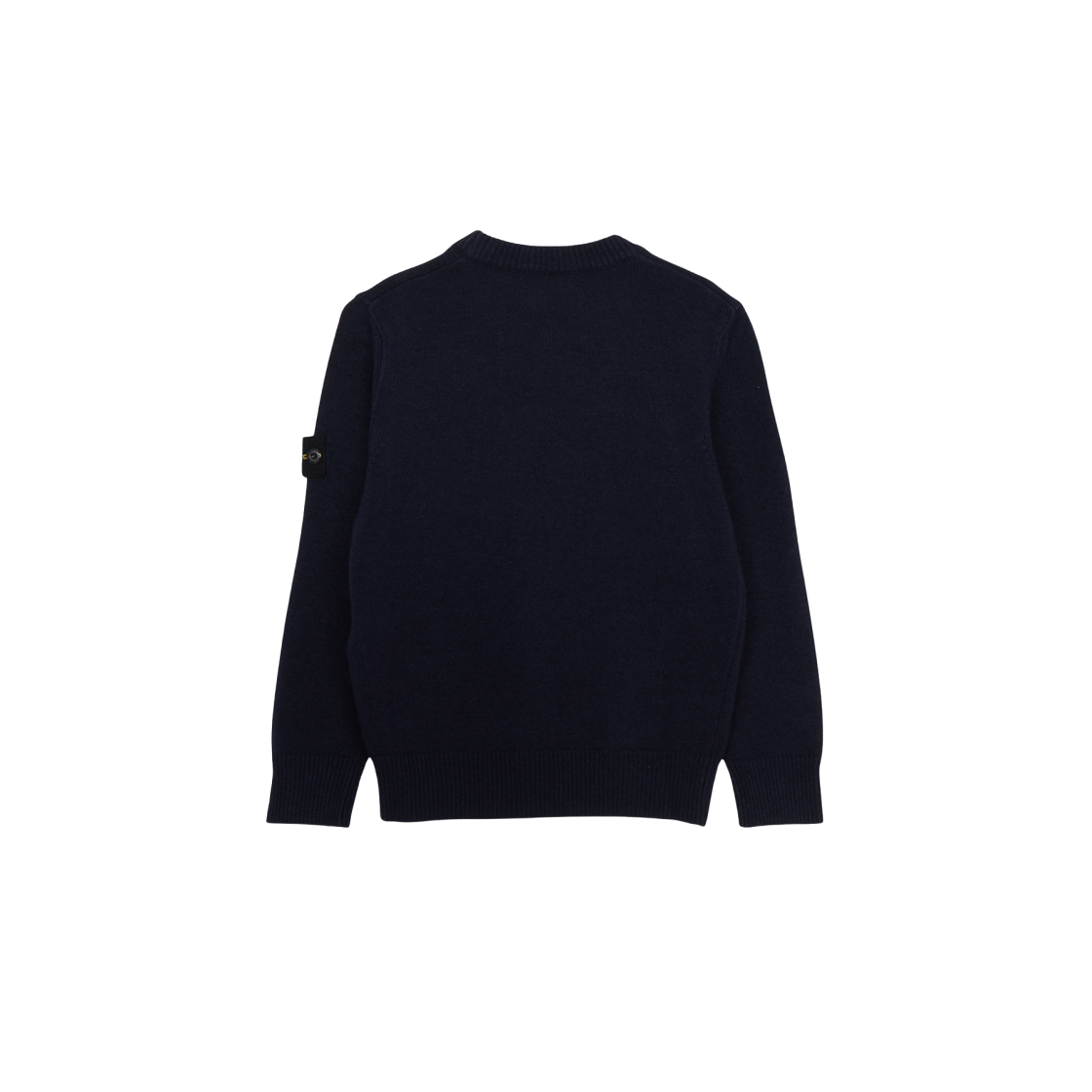 (Kids) Stone Island 502Z1 Stocking Stitch Wool Viscose Nylon Cashmere Crewneck Knit Navy Blue - 24FW 상세 이미지 2