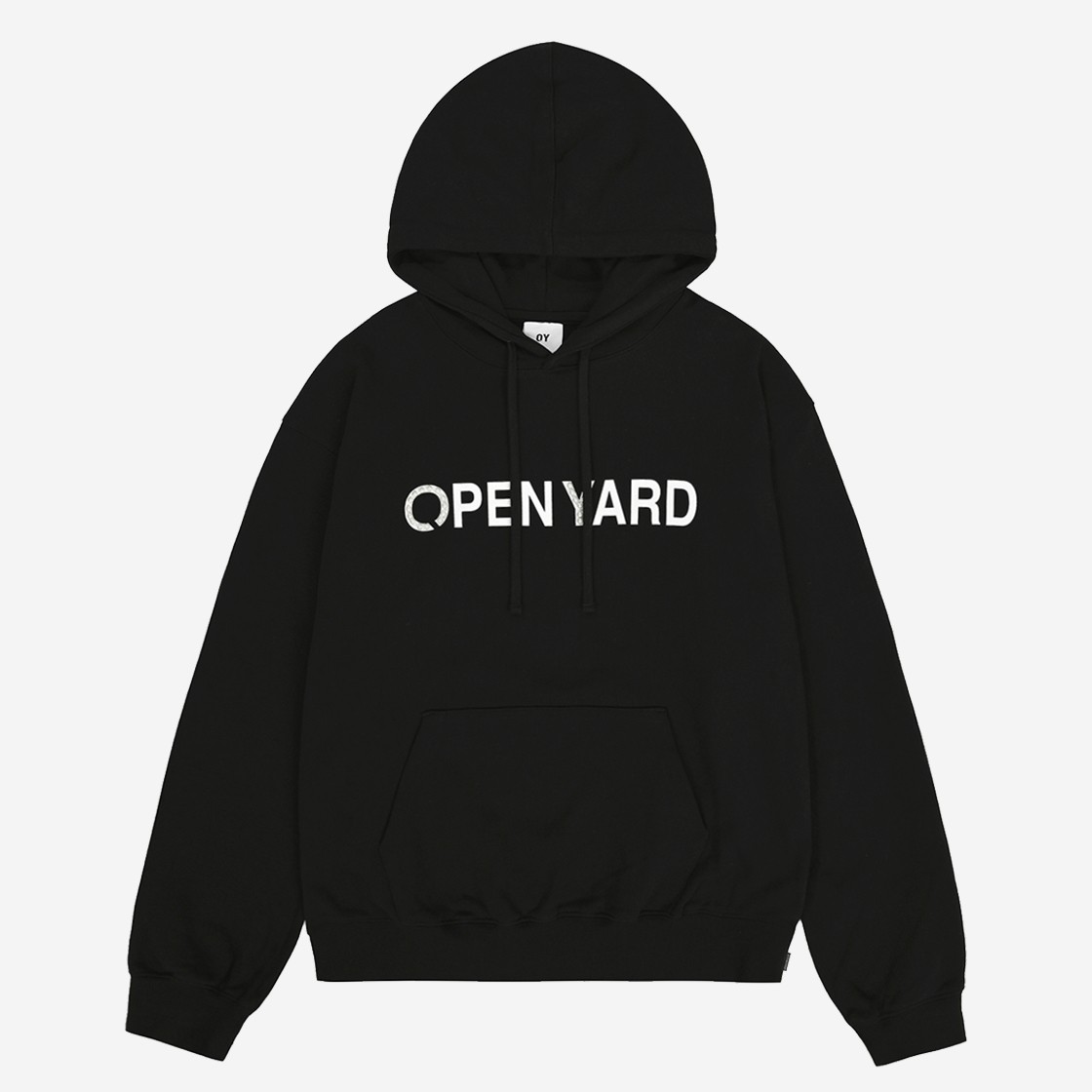 OY Pearl Stud Logo Hoodie Black 상세 이미지 1