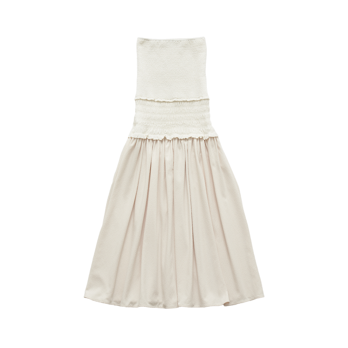 FARVEN Dahlia Smocking Dress Ivory 상세 이미지 1