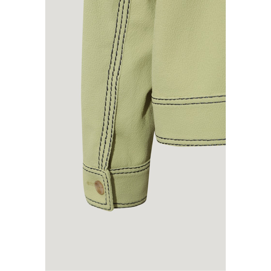 이로 더블 스티치 세미오버 자켓(Iro Double Stitch Jacket Green) - 6