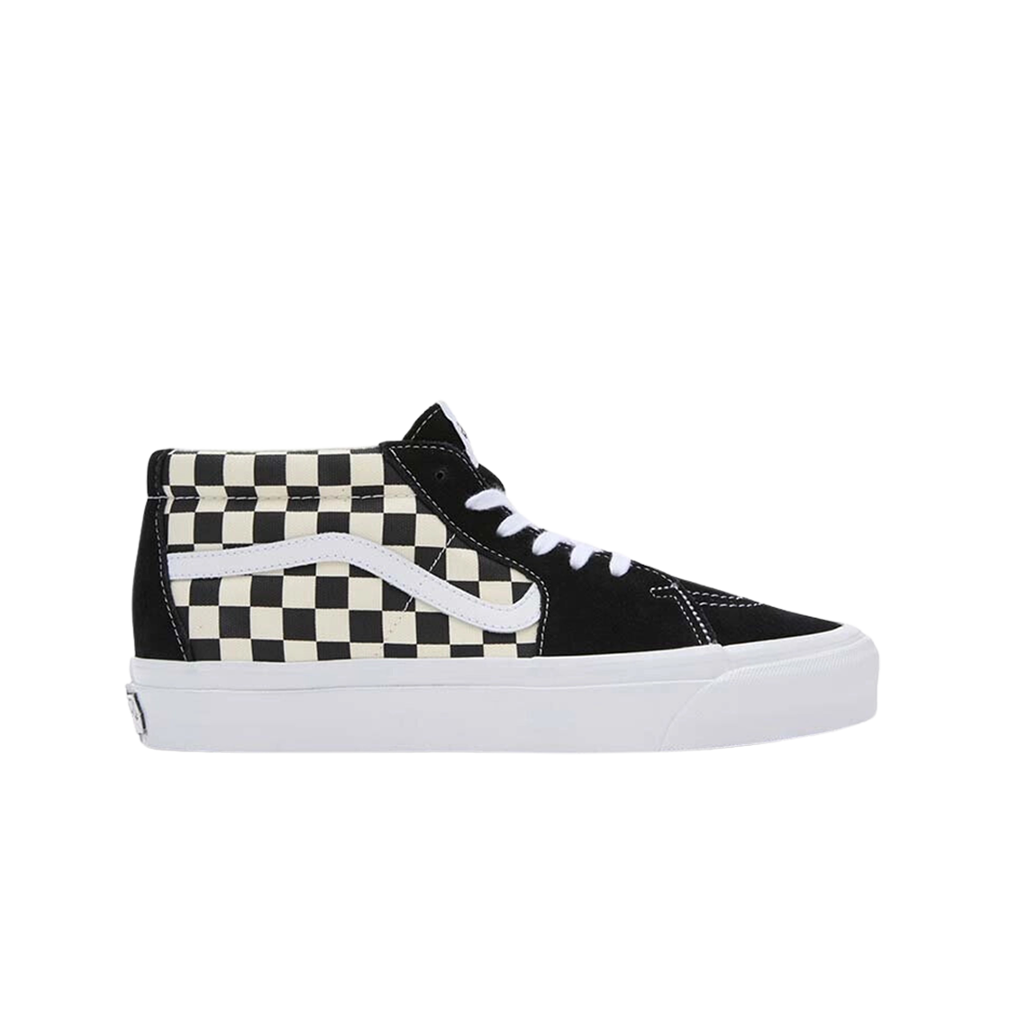 반스 프리미엄 체커보드 스케이트 미드 리이슈 83 LX 블랙(Vans Premium Checkerboard Sk8-Mid Reissue 83 LX Black) - 1