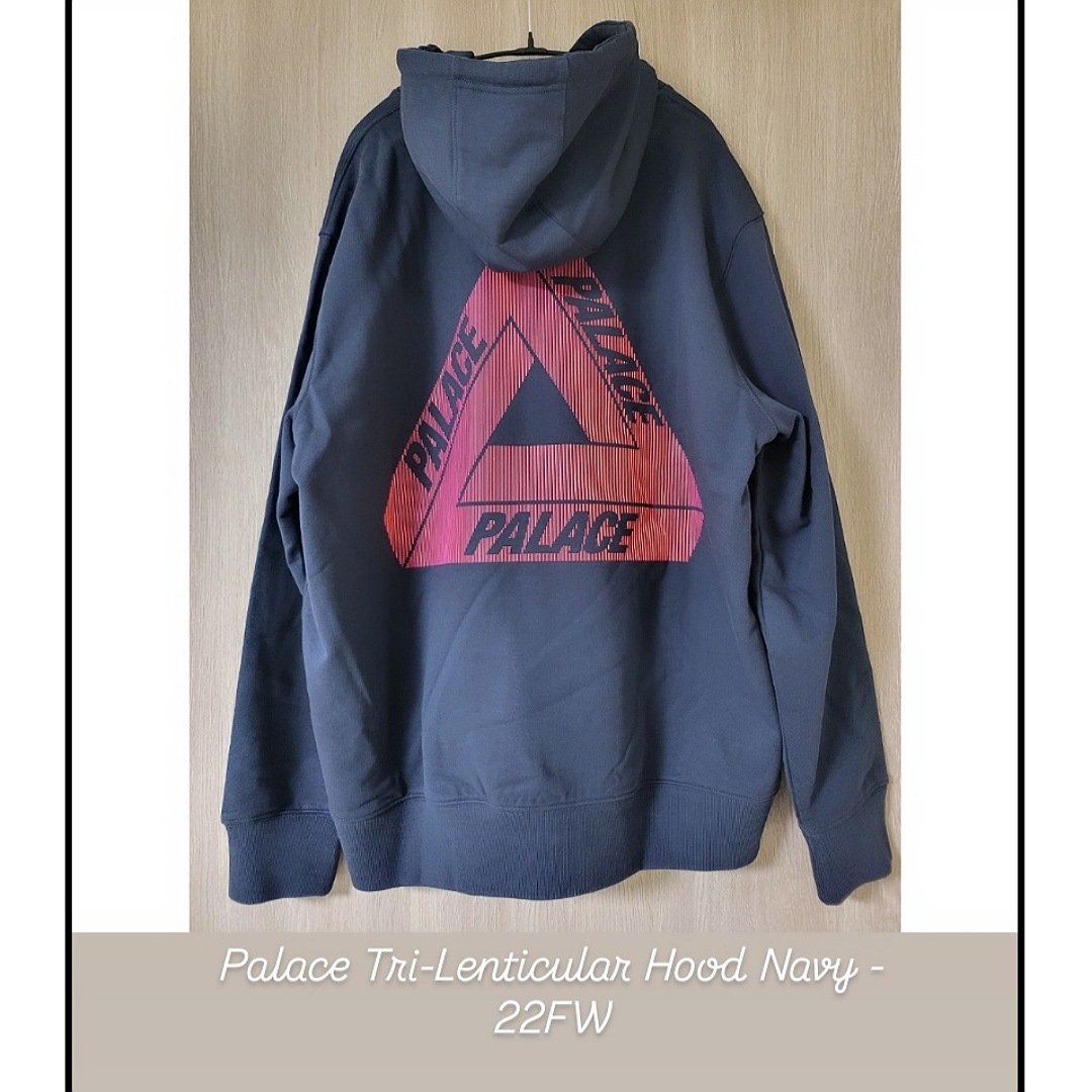 Palace Tri-Lenticular Hood Navy - 22FW 착용 스타일 - 1