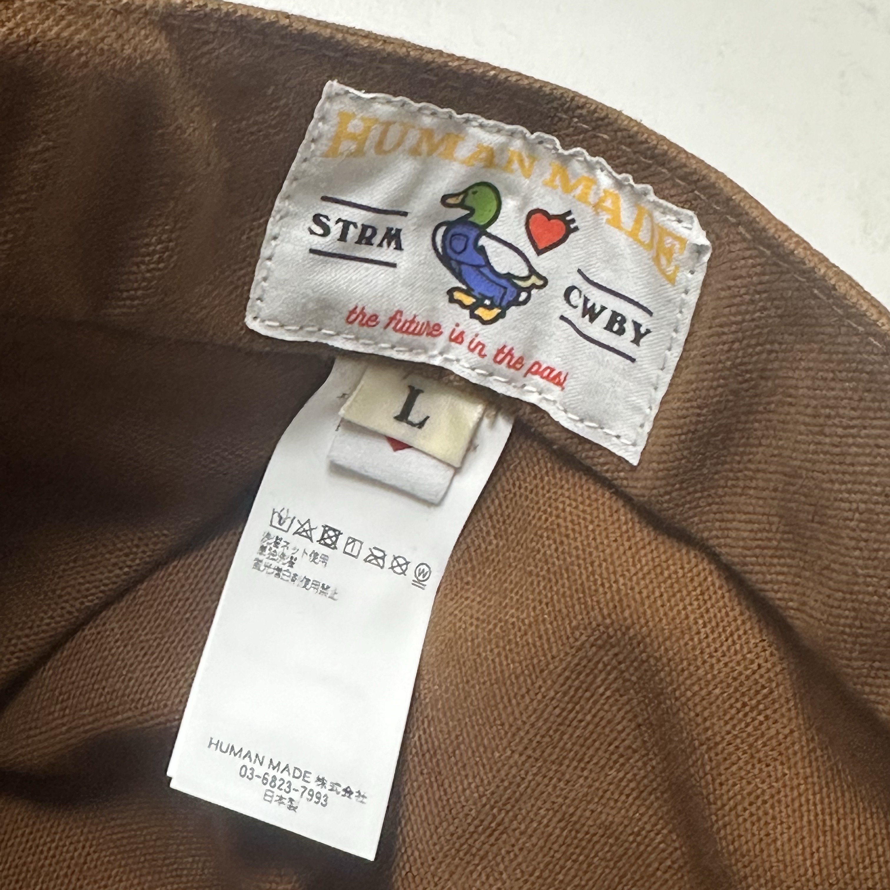 Human Made Duck Work Cap Brown 착용 스타일 - 2