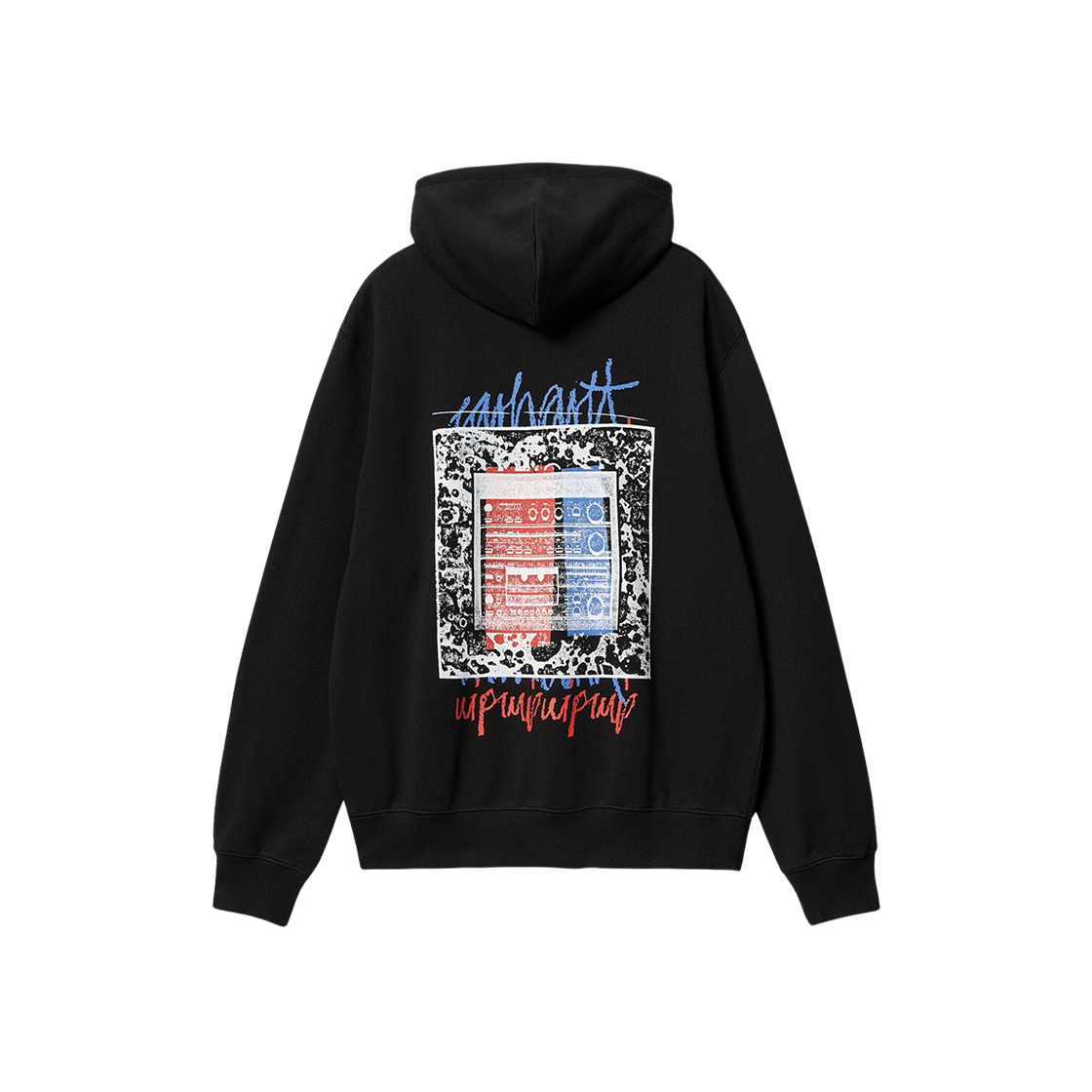 Carhartt WIP Hooded Stereo Sweatshirt Black 상세 이미지 1