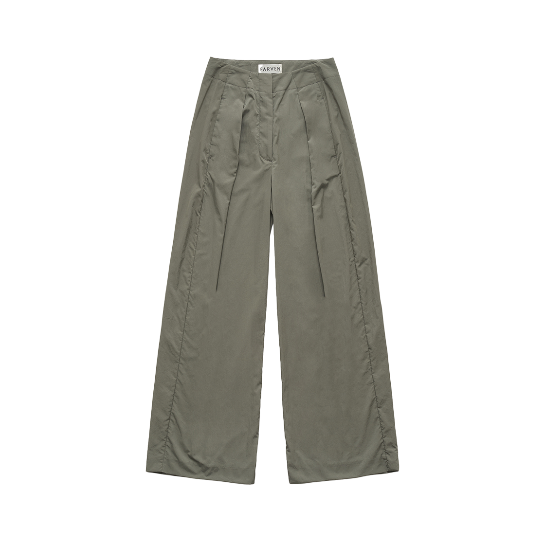 FARVEN Walter Pin Tuck Slacks Desert Sage 상세 이미지 1