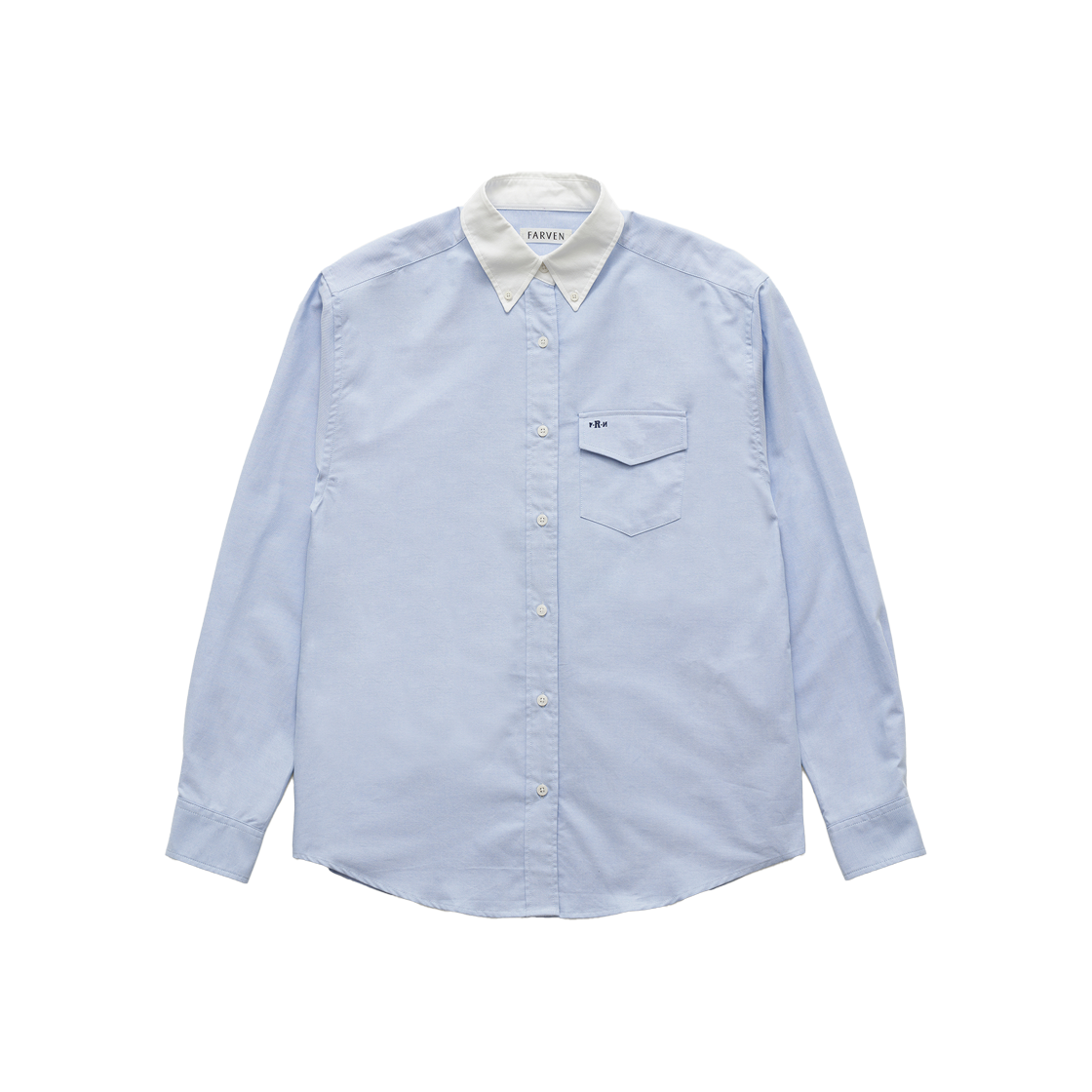 FARVEN FRN Oxford Shirt Classic Blue 상세 이미지 1