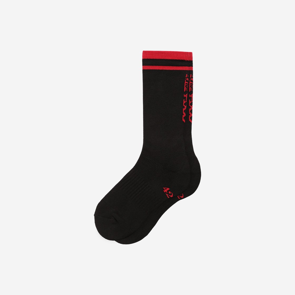 Menasoo Running Crew Flogger Fit Socks_Long Black 상세 이미지 1