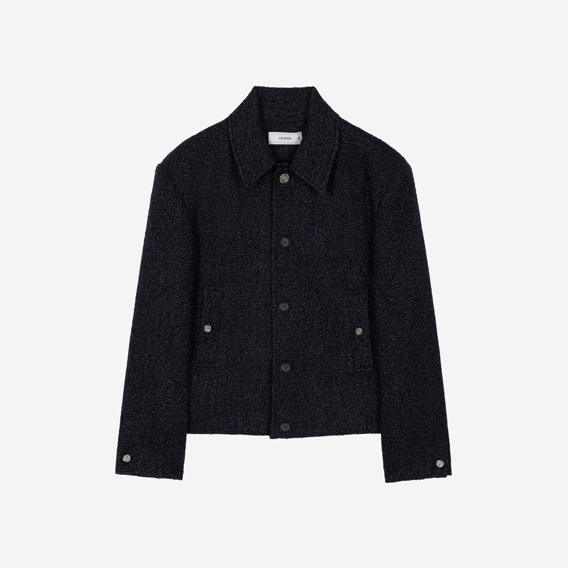 Waviness Eroica Tweed jacket Navy 상세 이미지 1