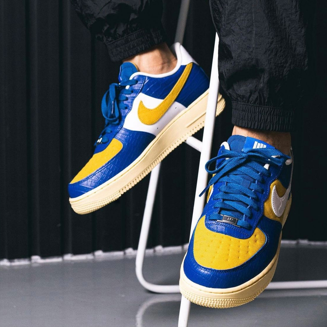 Nike x Undefeated Air Force 1 Low SP 5 On It Court Blue 착용 스타일