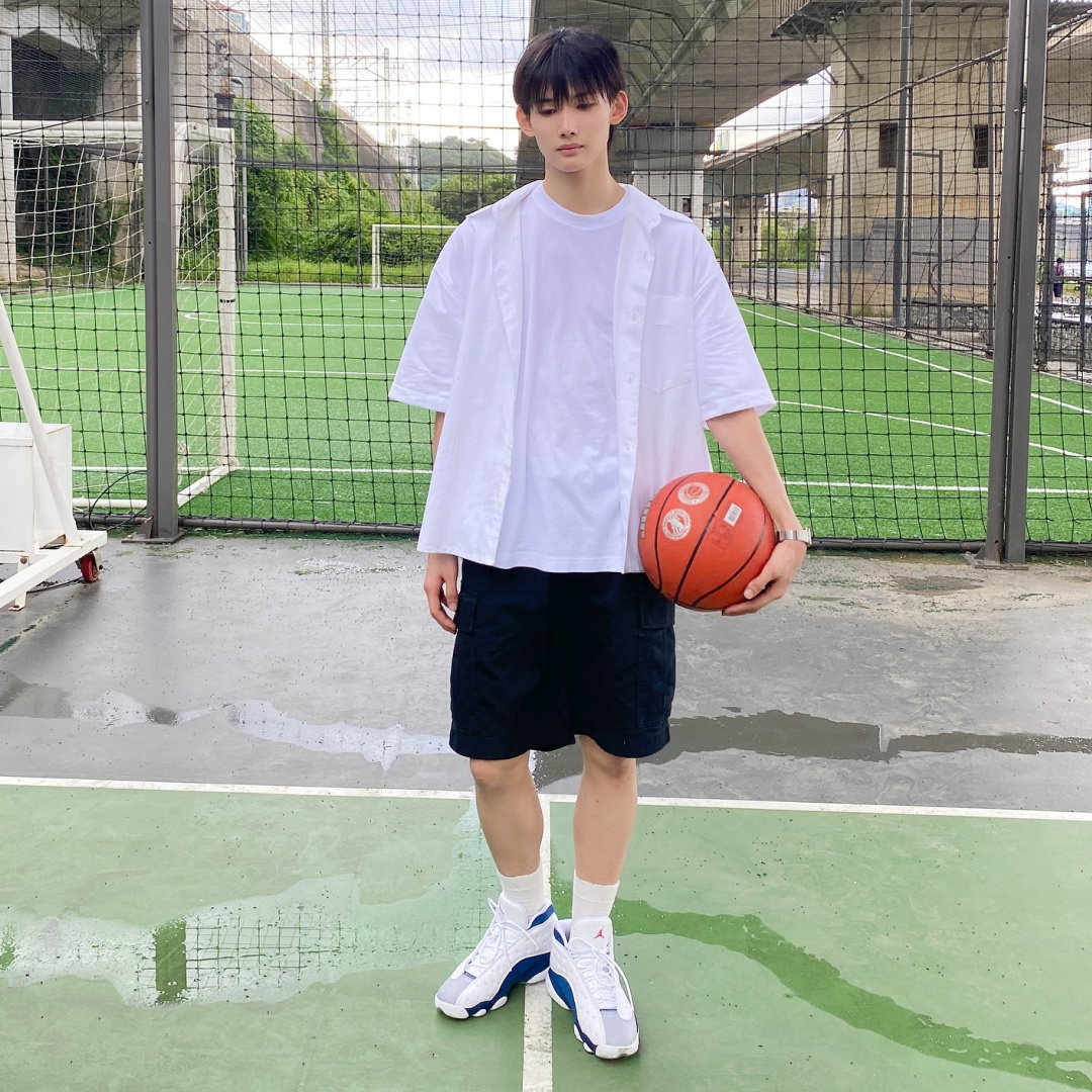 Jordan 13 Retro French Blue 착용 스타일 - 2