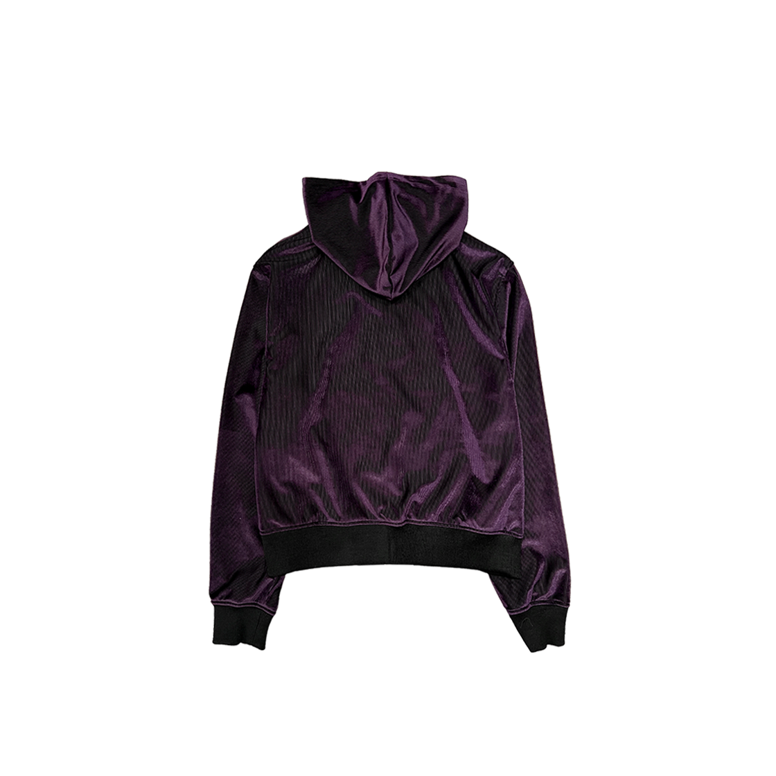 Undermycar Austrian Church PatchUp Purple Velvet Zipped Hoodie Purple 상세 이미지 2