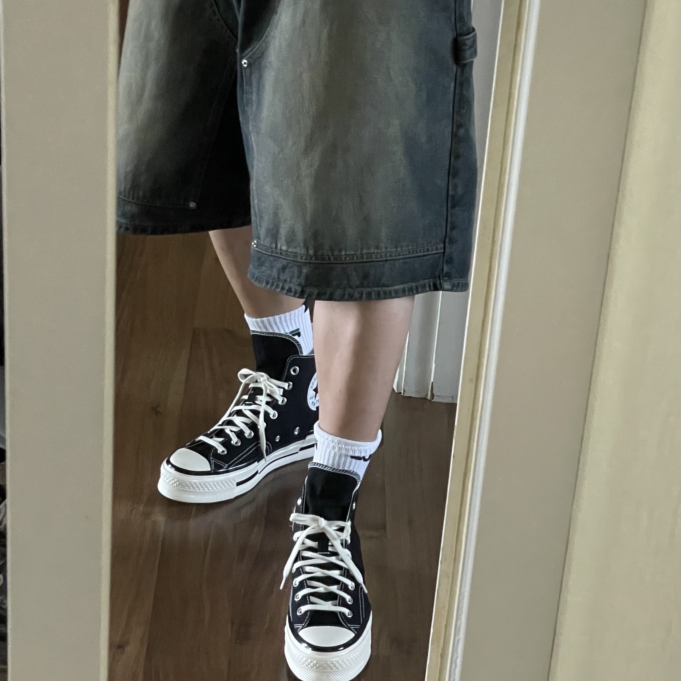 Converse Chuck 70 High Plus Black 착용 스타일
