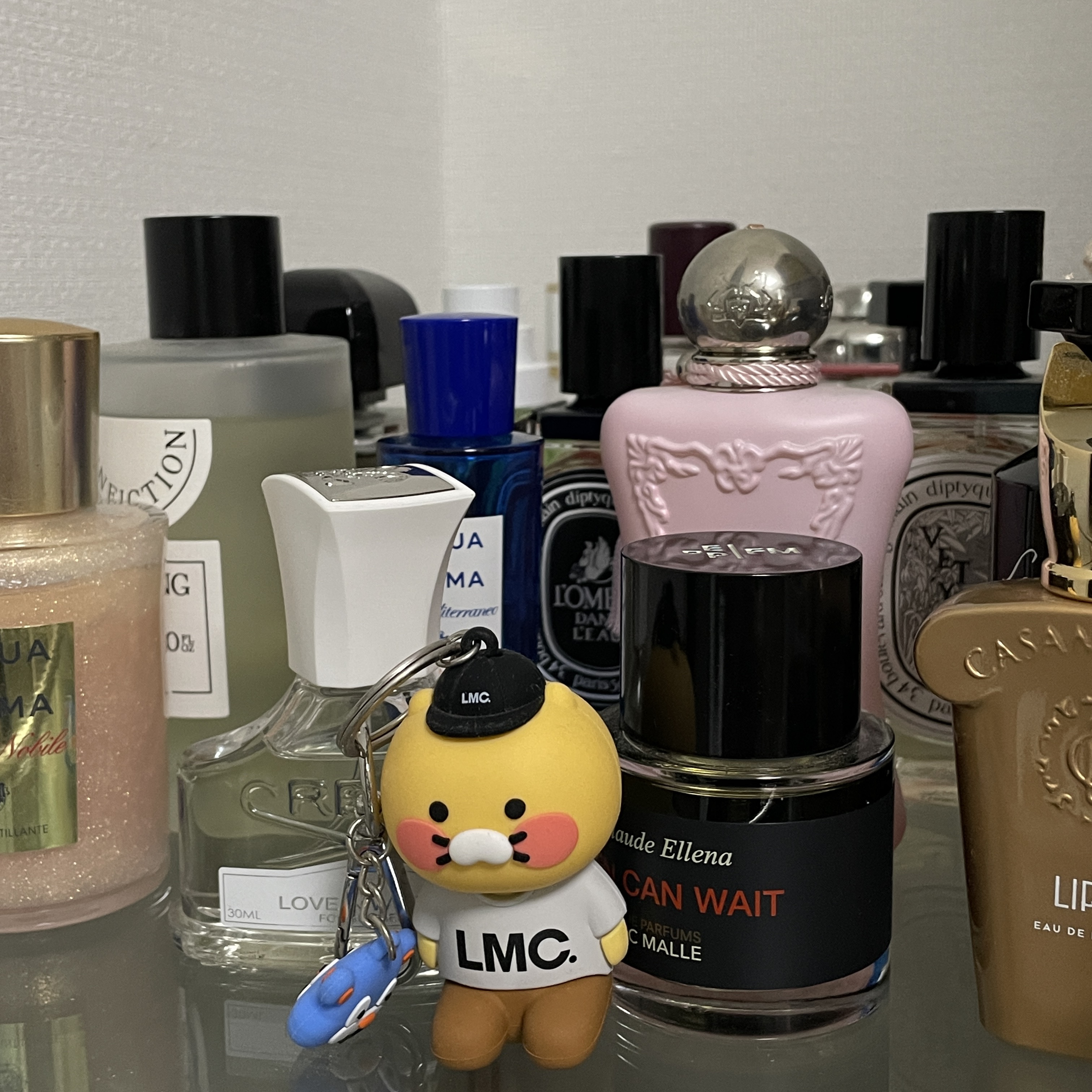Kakao x LMC Choonsik Figure Keyring, Creed Love In White For Summer Eau De Parfum 75ml 착용 스타일